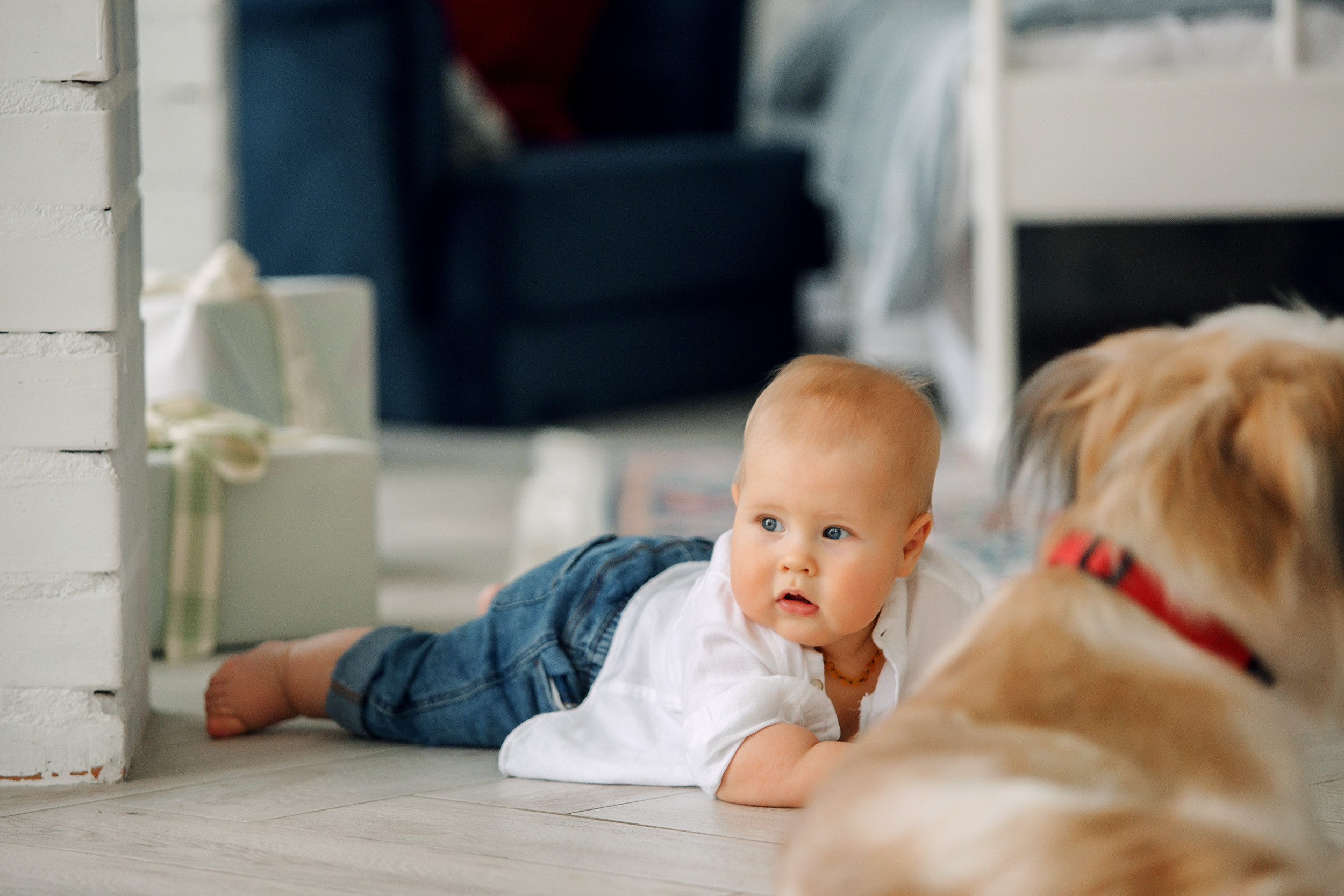 Мишка, Татьяна и Денис. Фотограф новорожденных Оксана Полевская