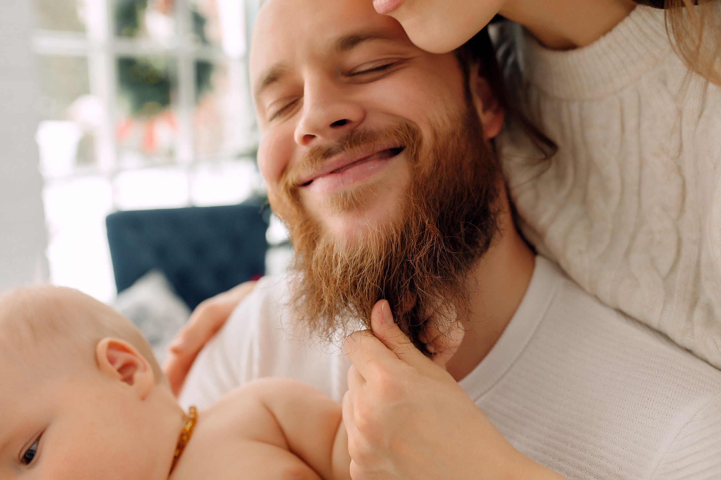 Мишка, Татьяна и Денис. Фотограф новорожденных Оксана Полевская