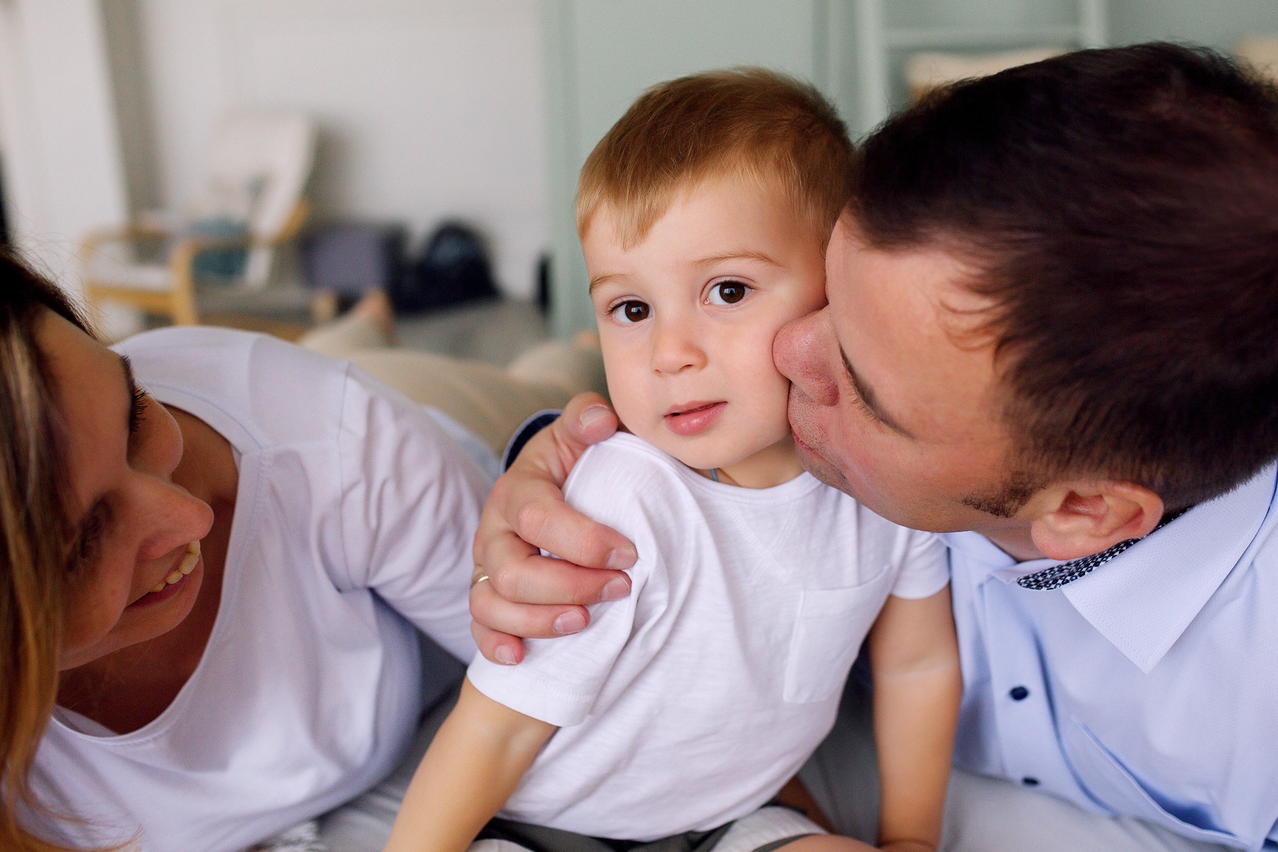Димка, Жанна, Игорь. Фотограф новорожденных Оксана Полевская