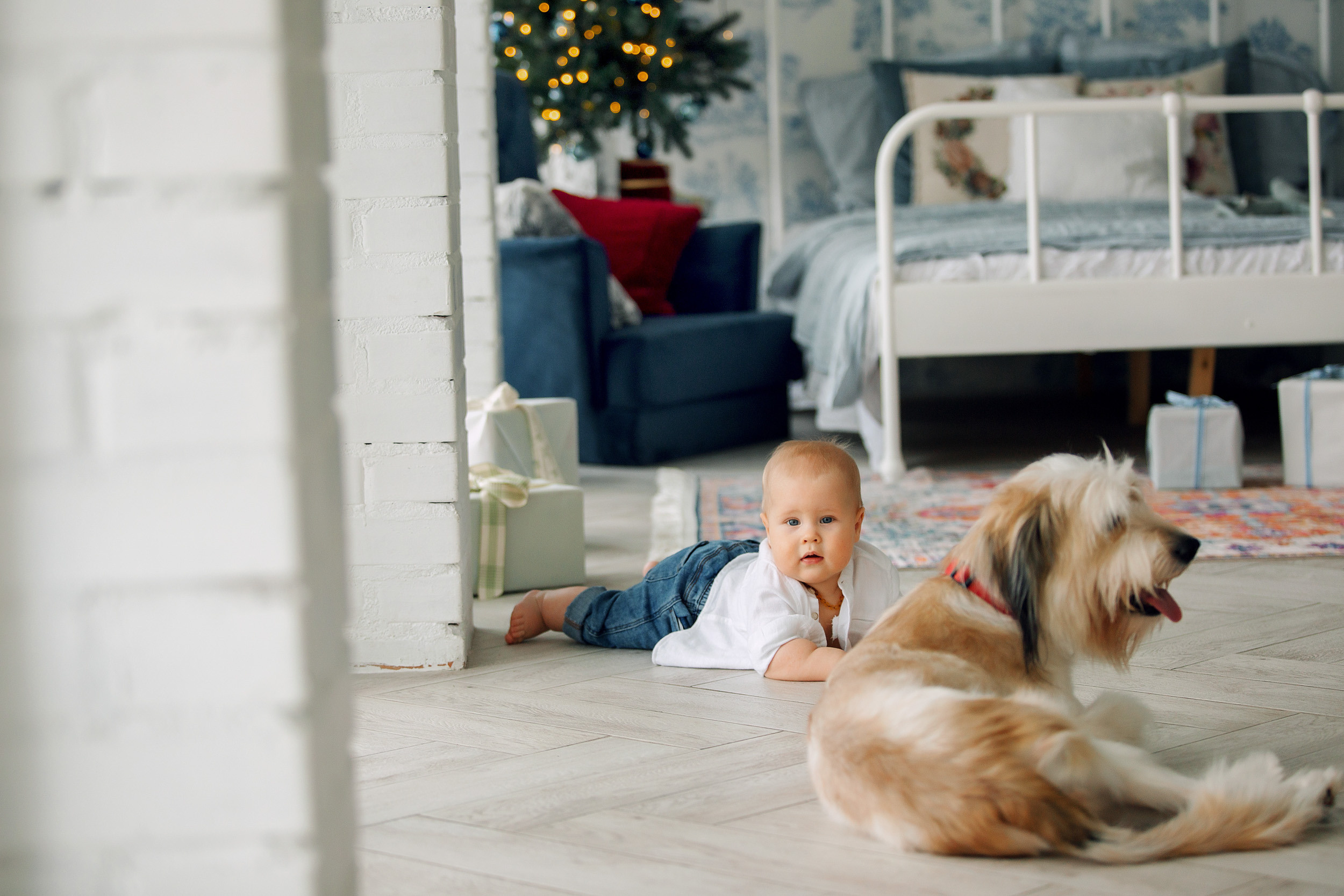 Мишка, Татьяна и Денис. Фотограф новорожденных Оксана Полевская