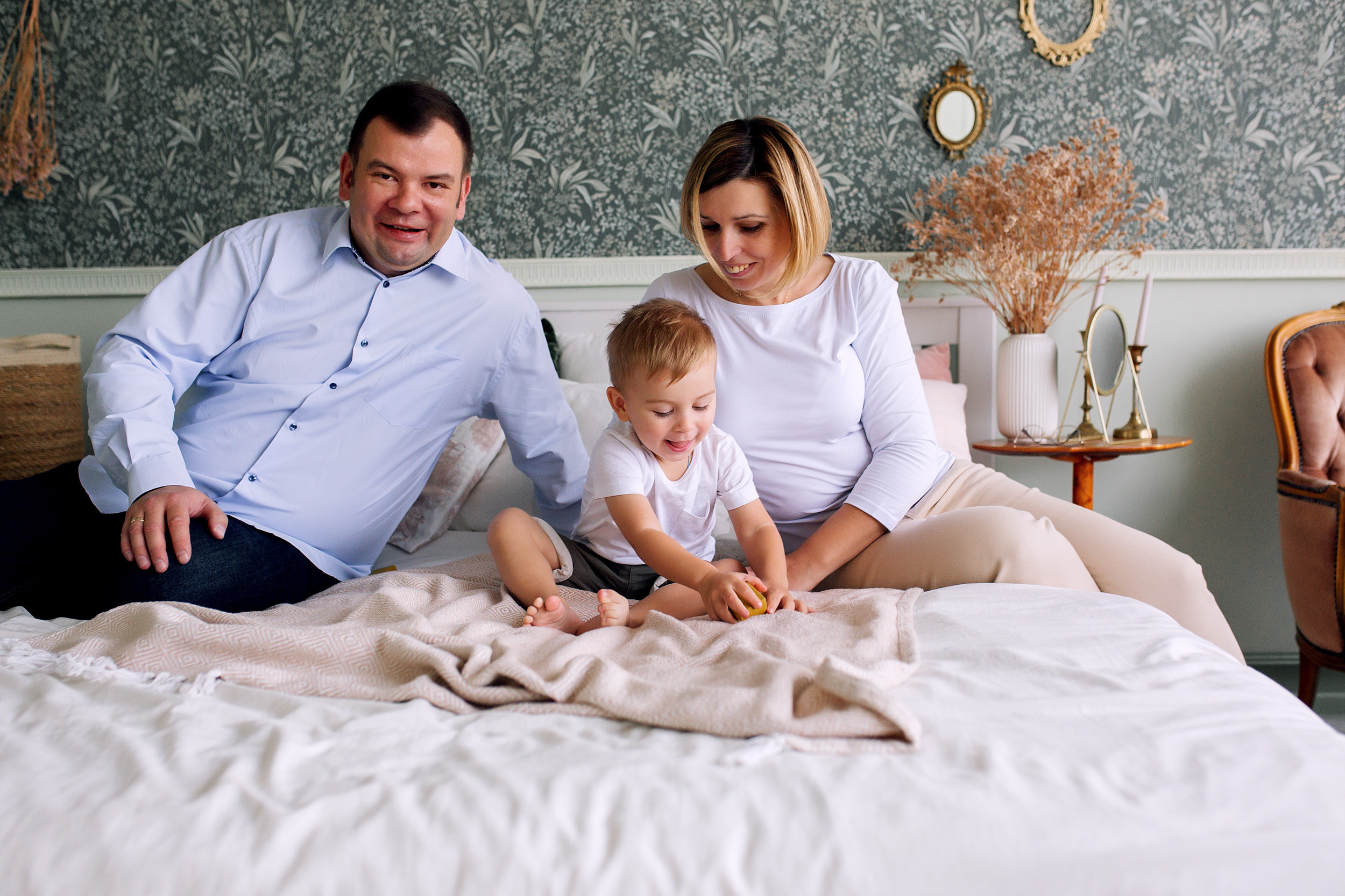 Димка, Жанна, Игорь. Фотограф новорожденных Оксана Полевская