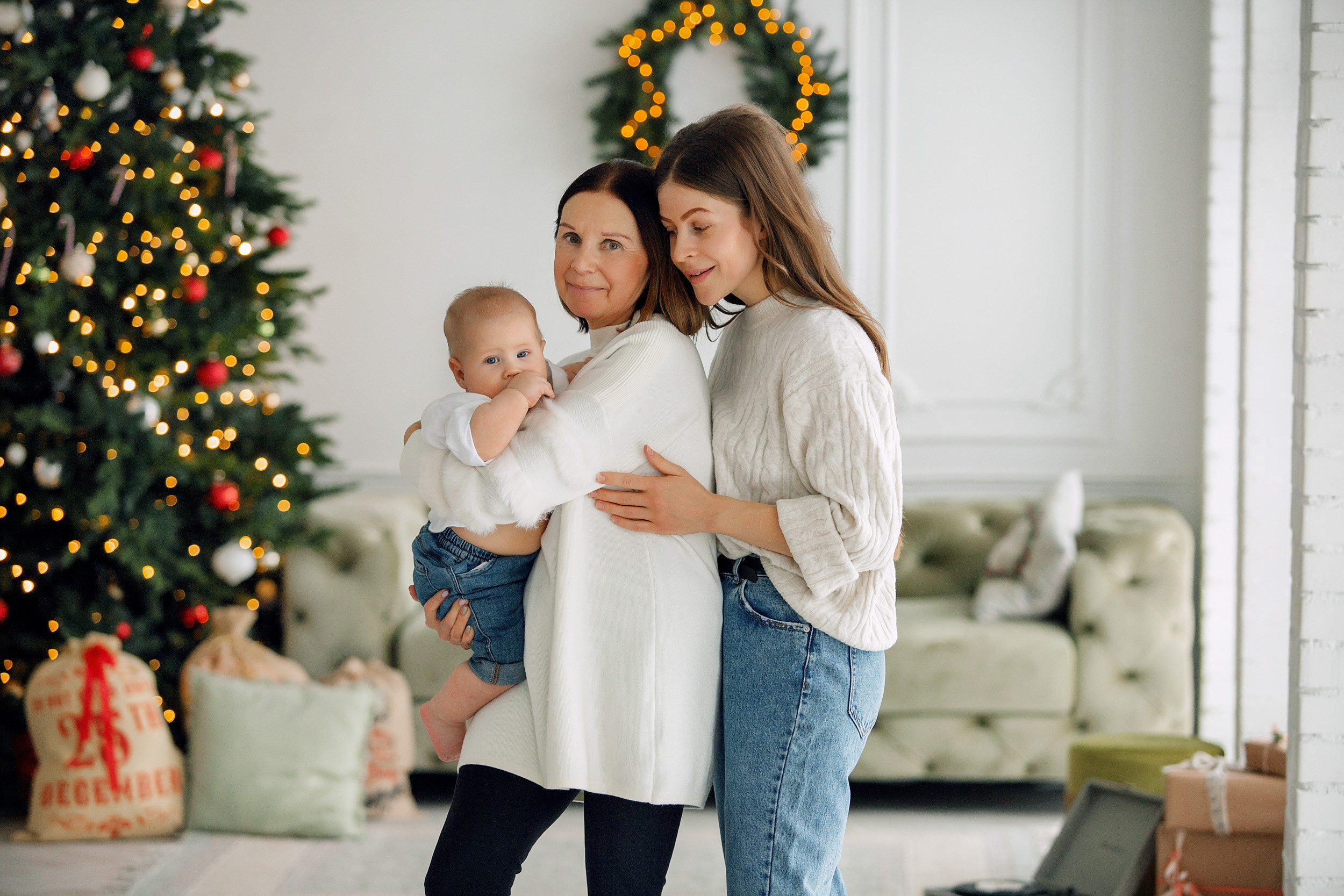 Мишка, Татьяна и Денис. Фотограф новорожденных Оксана Полевская