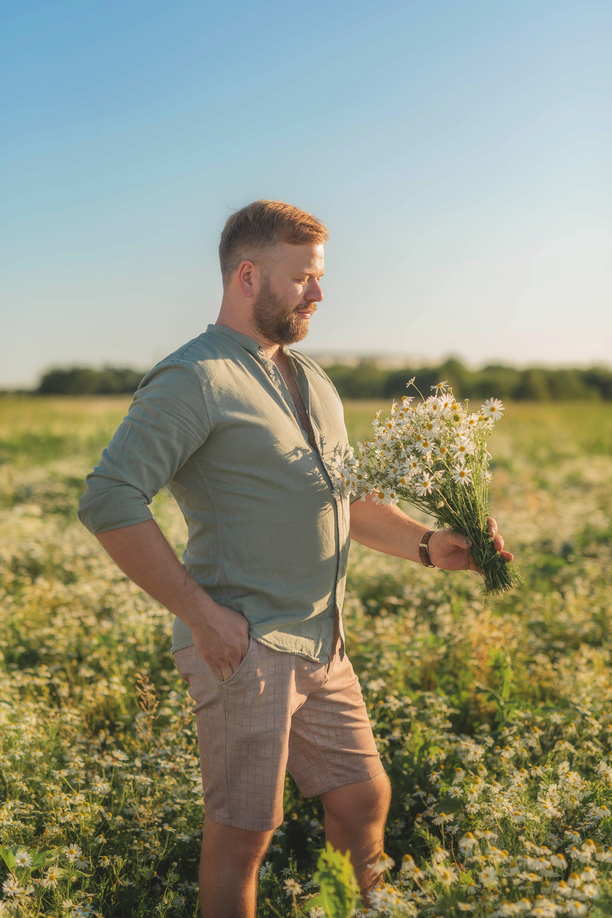 Фотосессия в ромашковом поле. Семейный, детский фотограф в Воронеже Анна Никитина