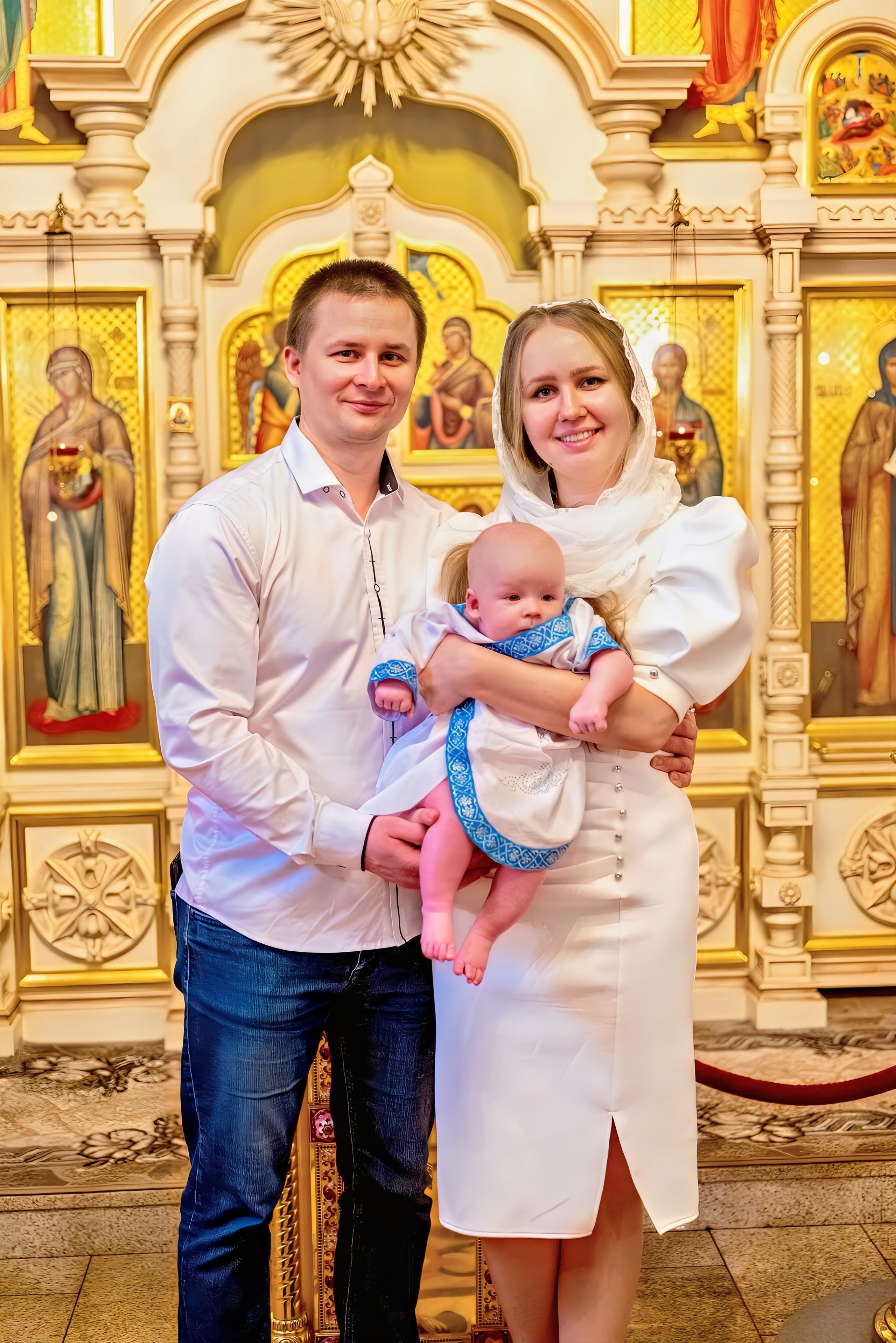 Крещение в церкви Петра и Февронии Муромских. Семейный и детский фотограф Москва