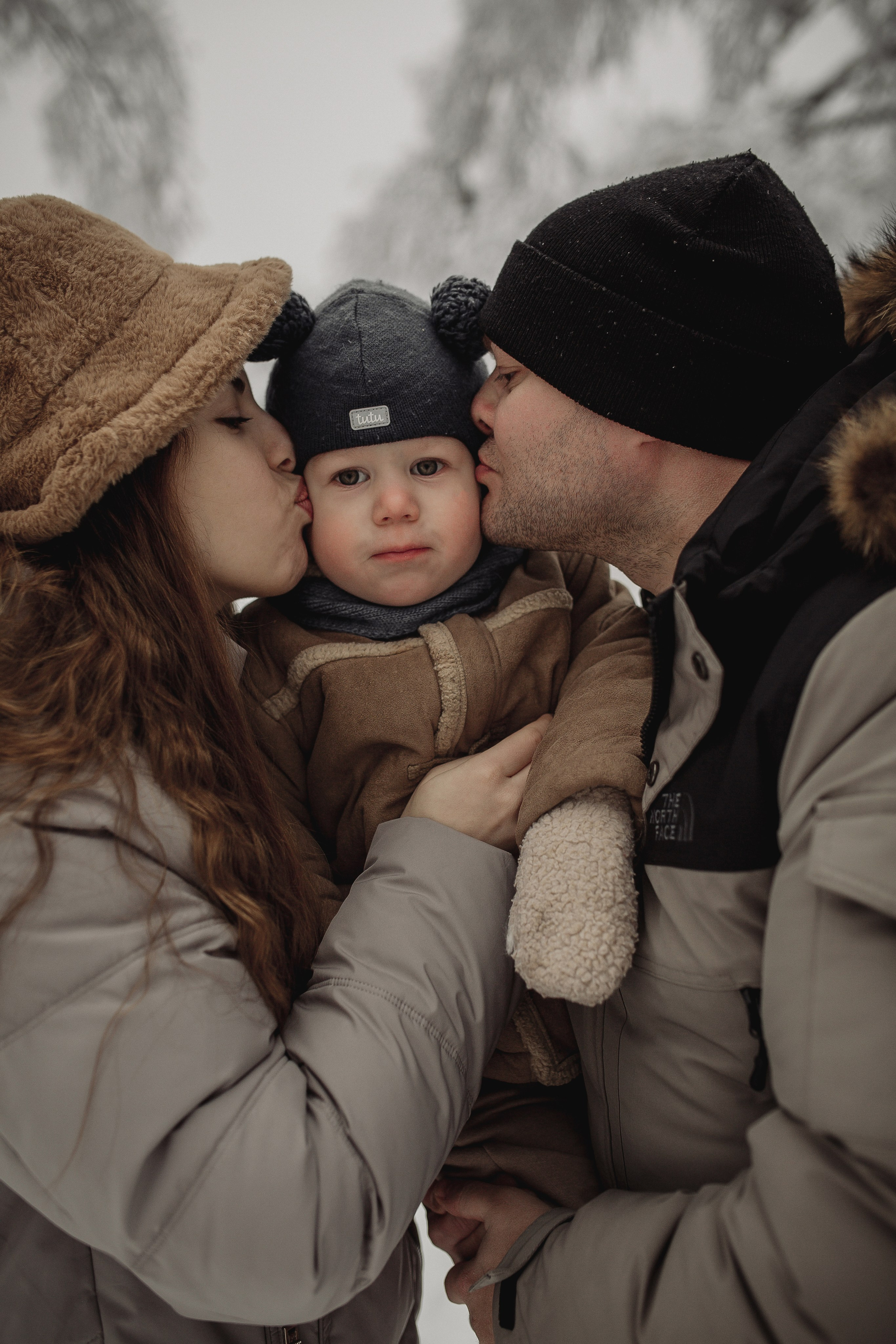 Снежное волшебство Рома, Лиза и Илюша. Семейный и свадебный фотограф в Саратове Катерина Оленская
