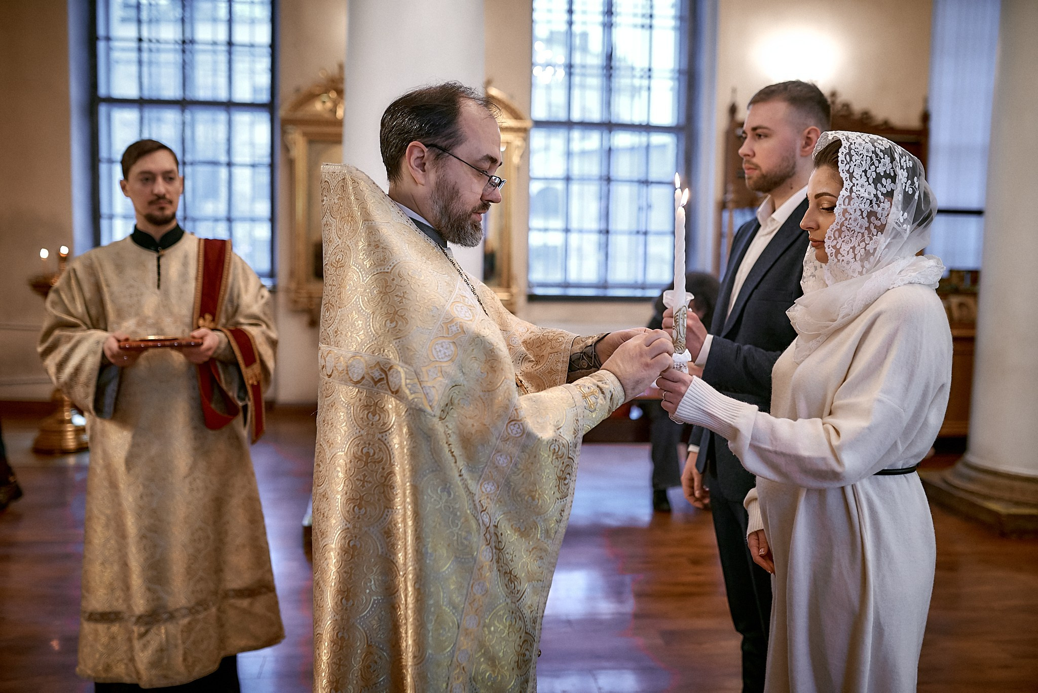 Венчание Артёма и Екатерины | Владимирский собор. Свадебный фотограф в Санкт-Петербурге Славин Денис