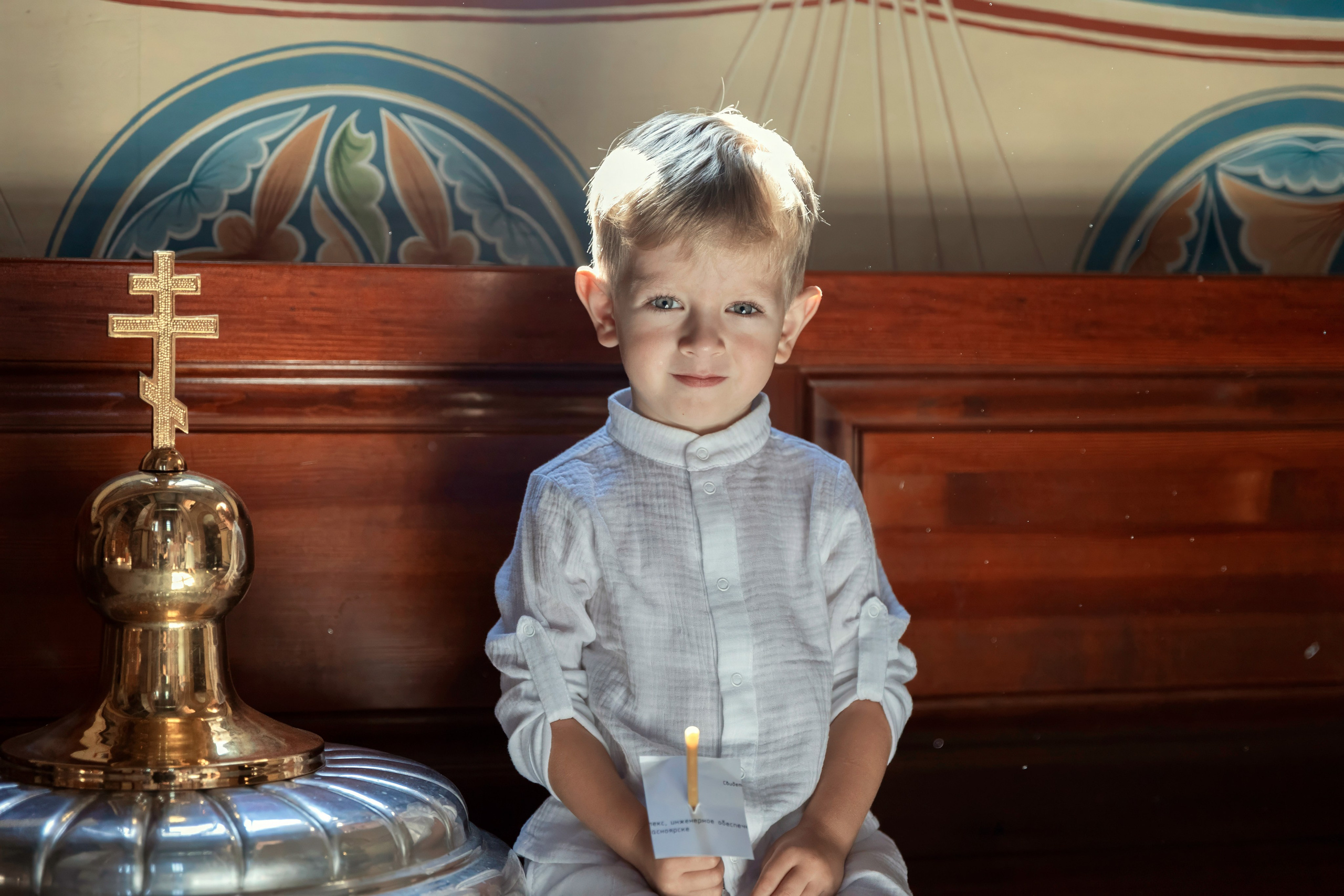 Крещение Матвея. ТОП Фотограф на Крещение и Венчание Железногорск Алексей Мещеряков
