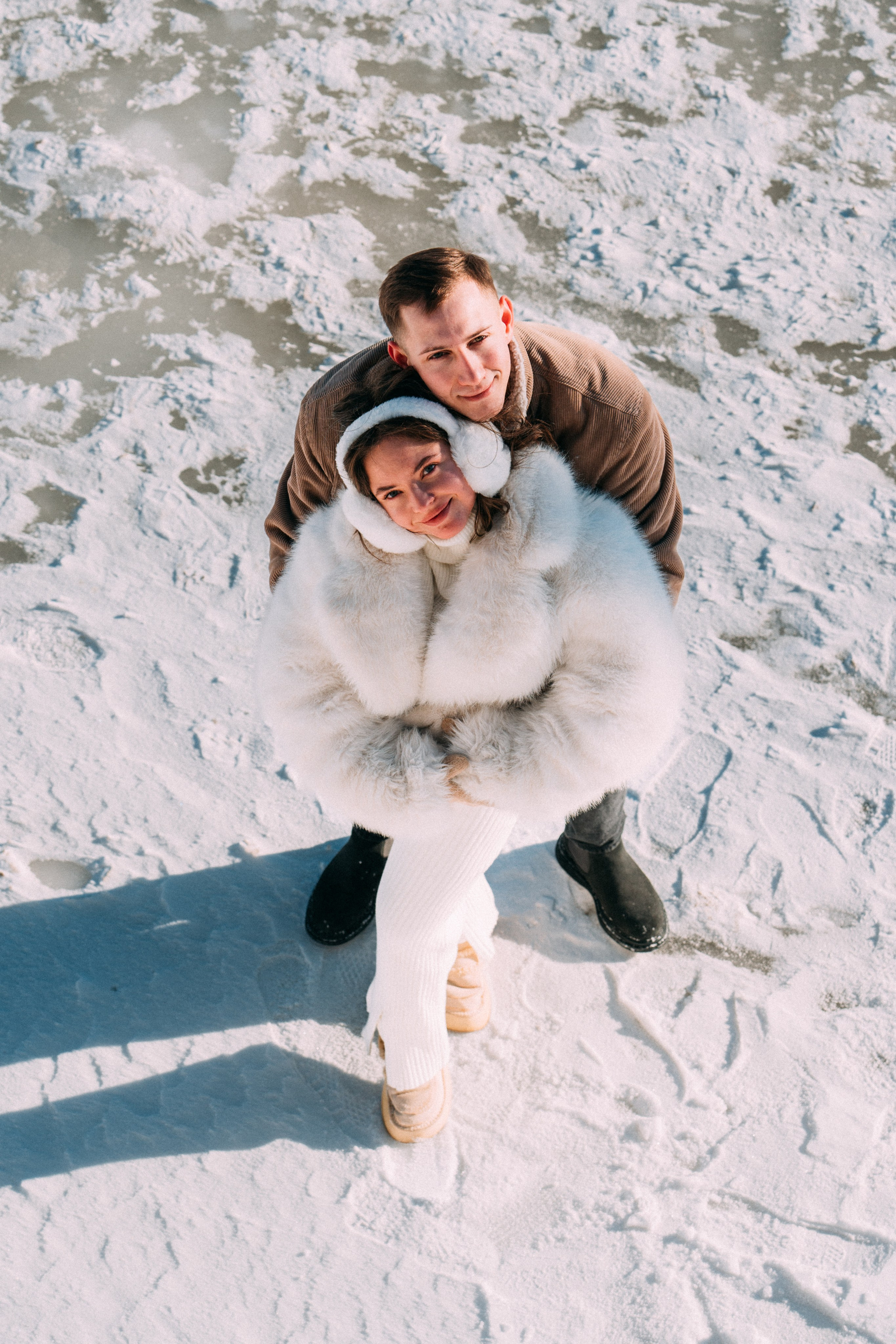 Лавстори на льду по рекам и каналам Санкт-Петербурга