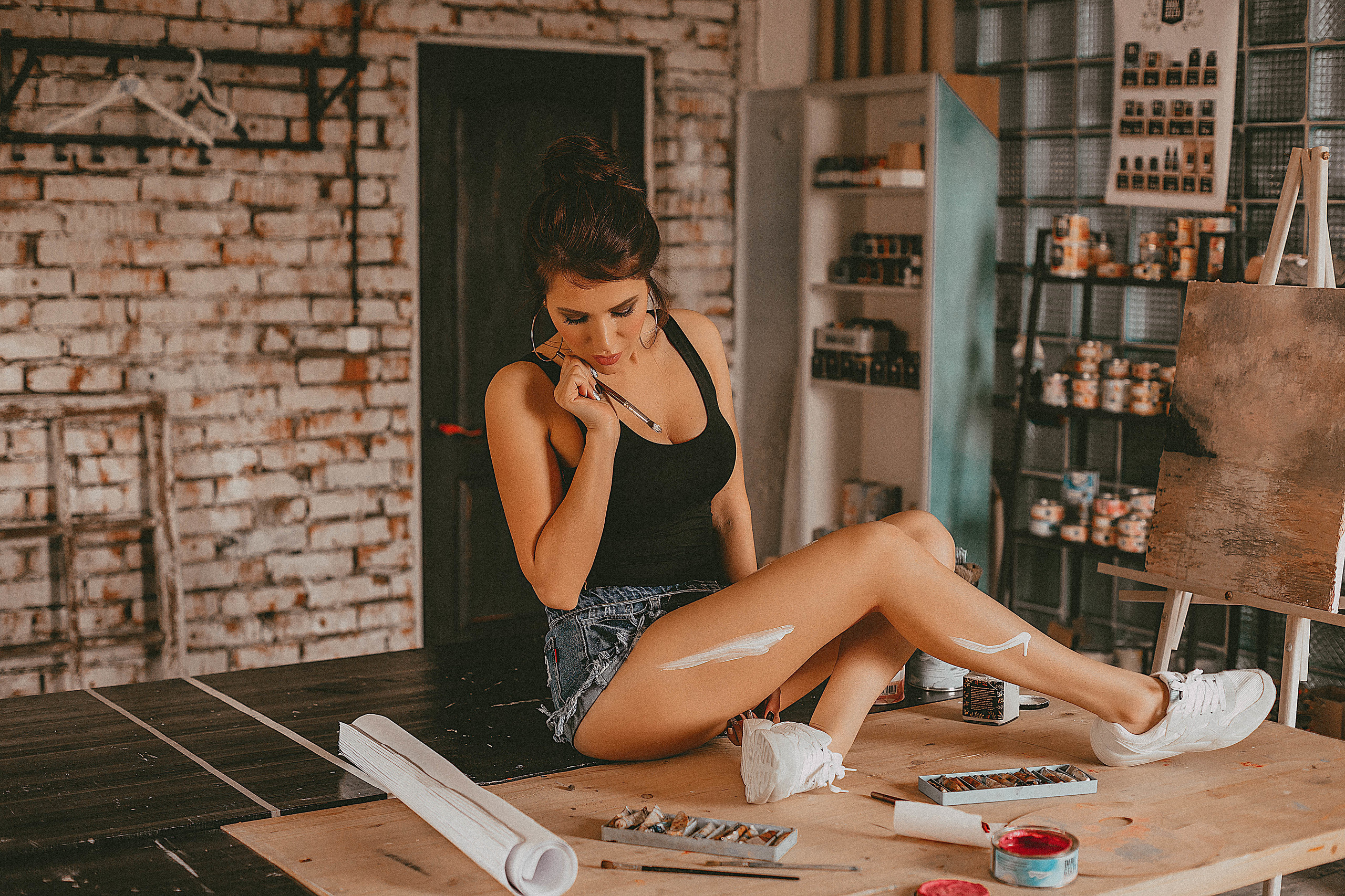 В мастерской художника. Свадебный фотограф Санкт-Петербург  Москва