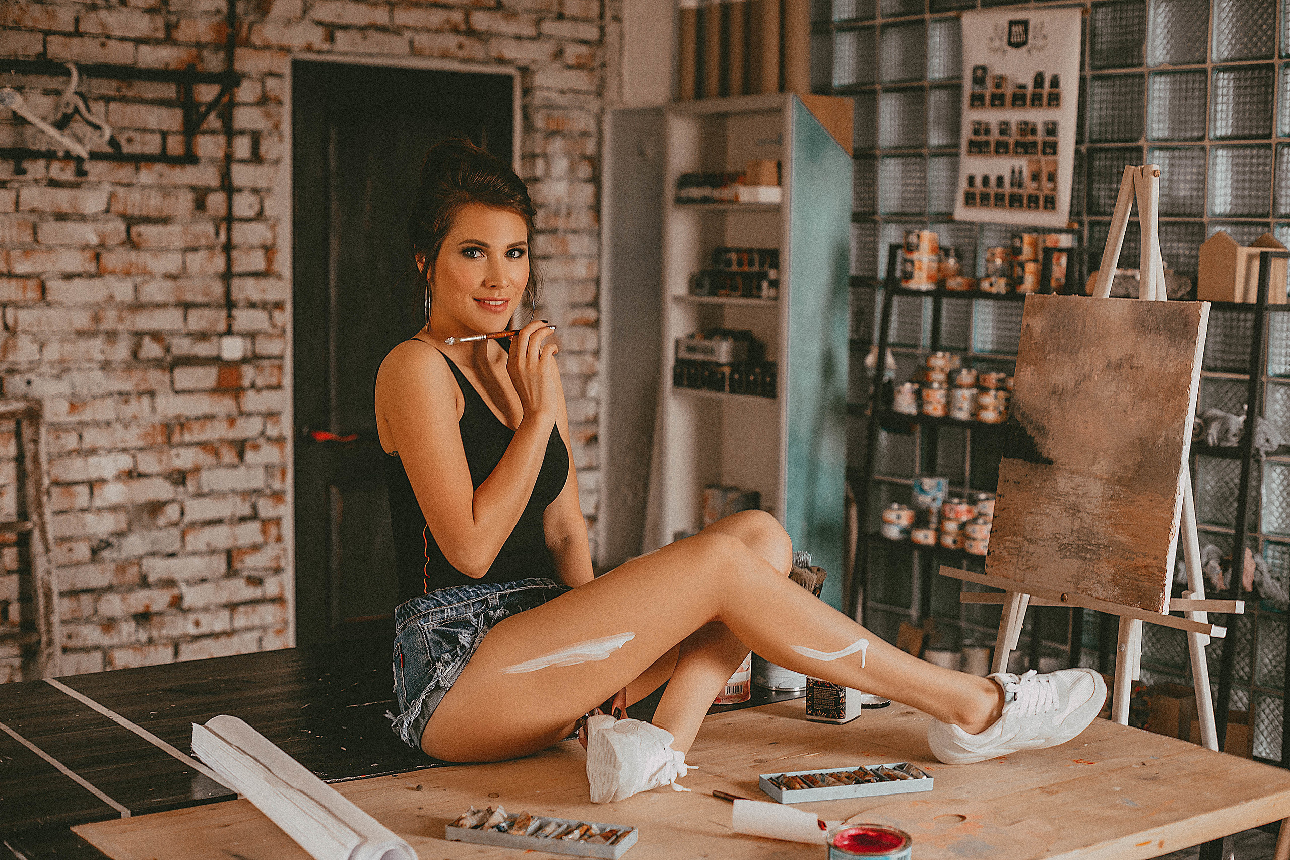 В мастерской художника. Свадебный фотограф Санкт-Петербург  Москва