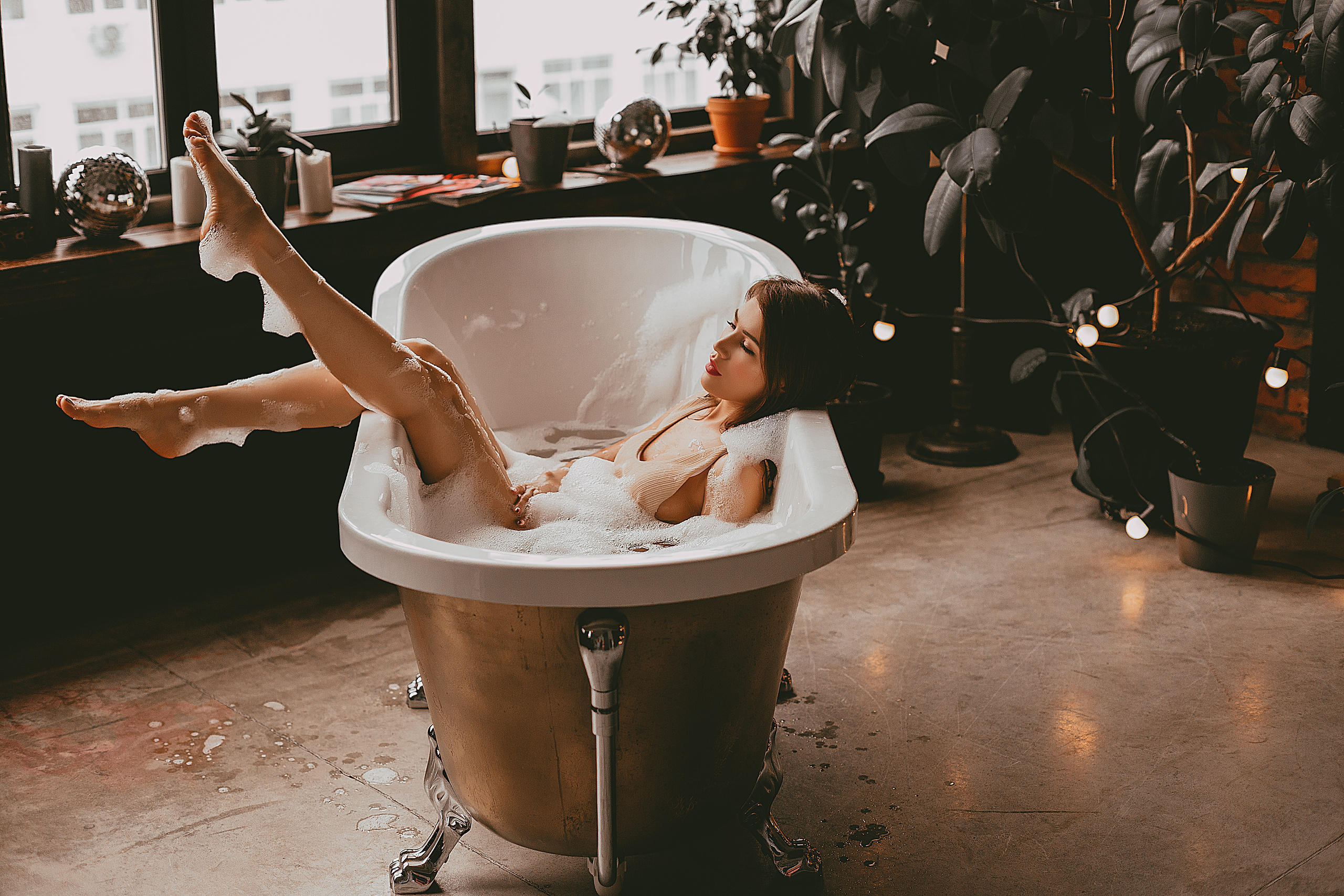 Василиса. съемка в ванне. Свадебный фотограф Санкт-Петербург  Москва