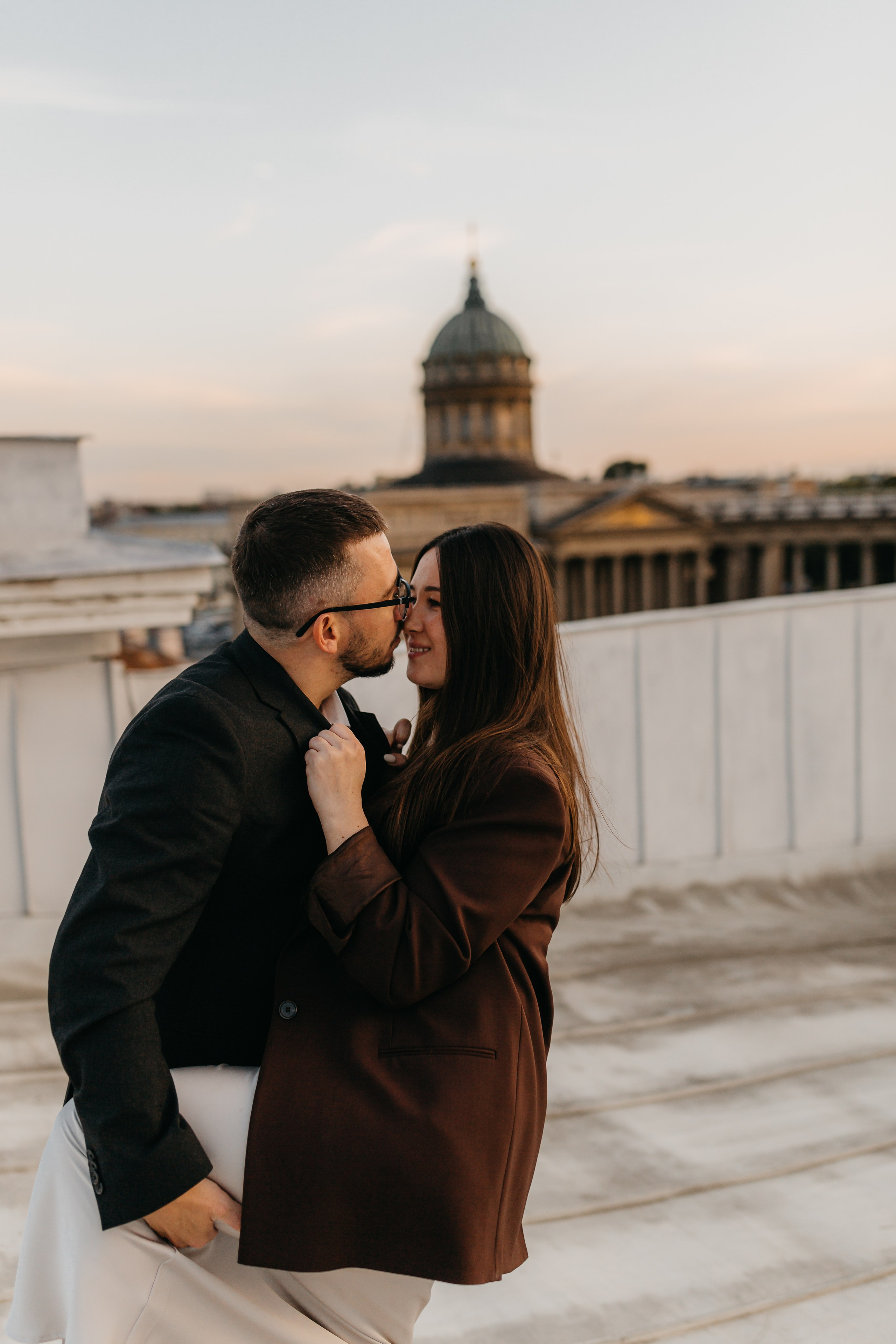 LoveStory на крышах Питера. Фотограф Санкт-Петербург Князева Елизавета