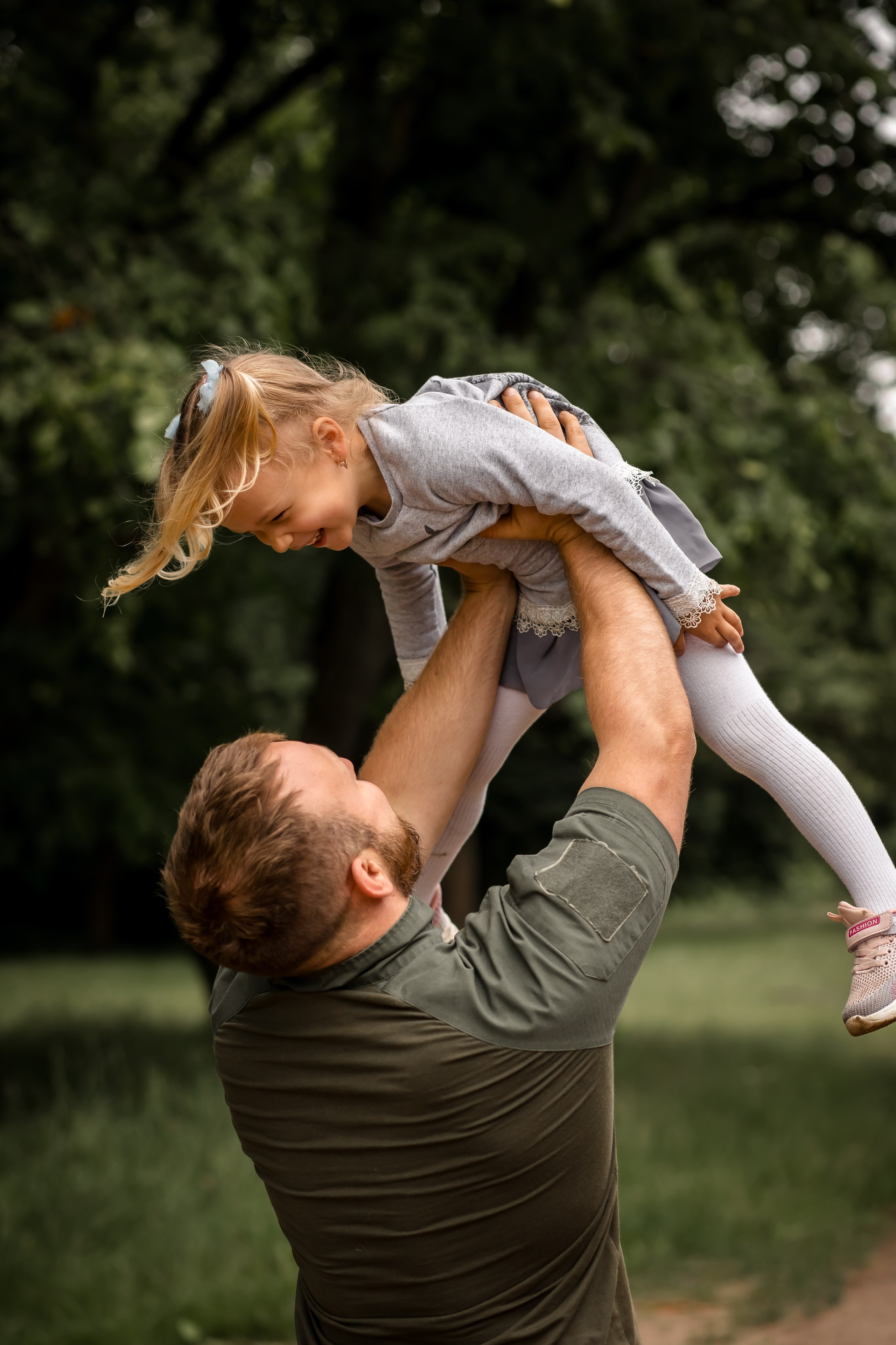 Катя с детками