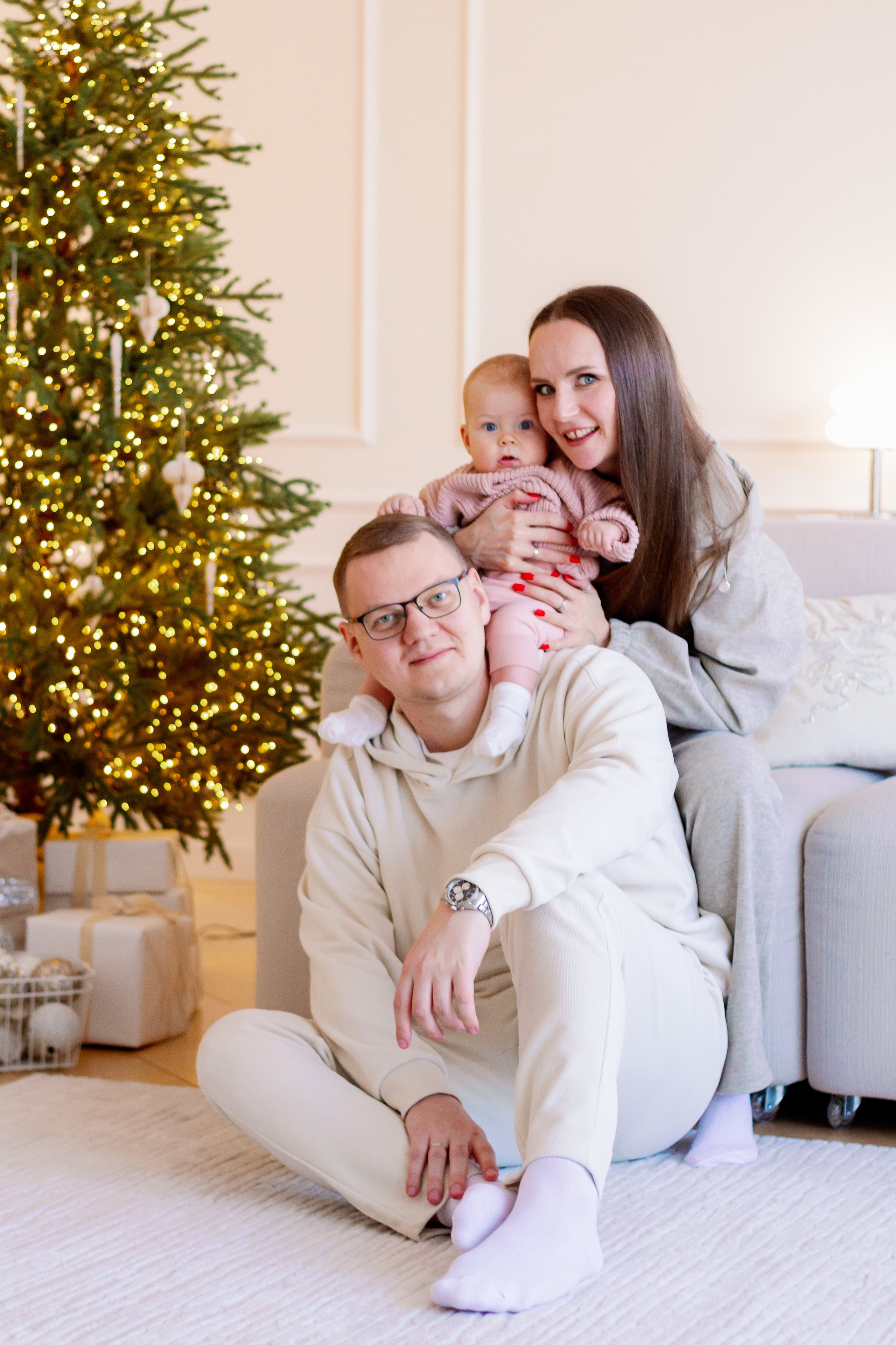 Новогодняя семейная фотосессия с малышом, Екатеринбург. Фотограф в Екатеринбурге Пойгина Елена