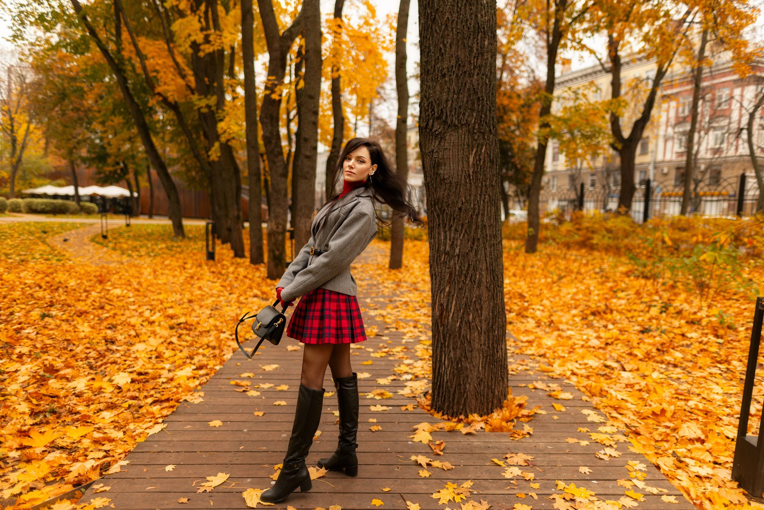 Фотосет с Екатериной в парке на осеннюю тему для «себя»