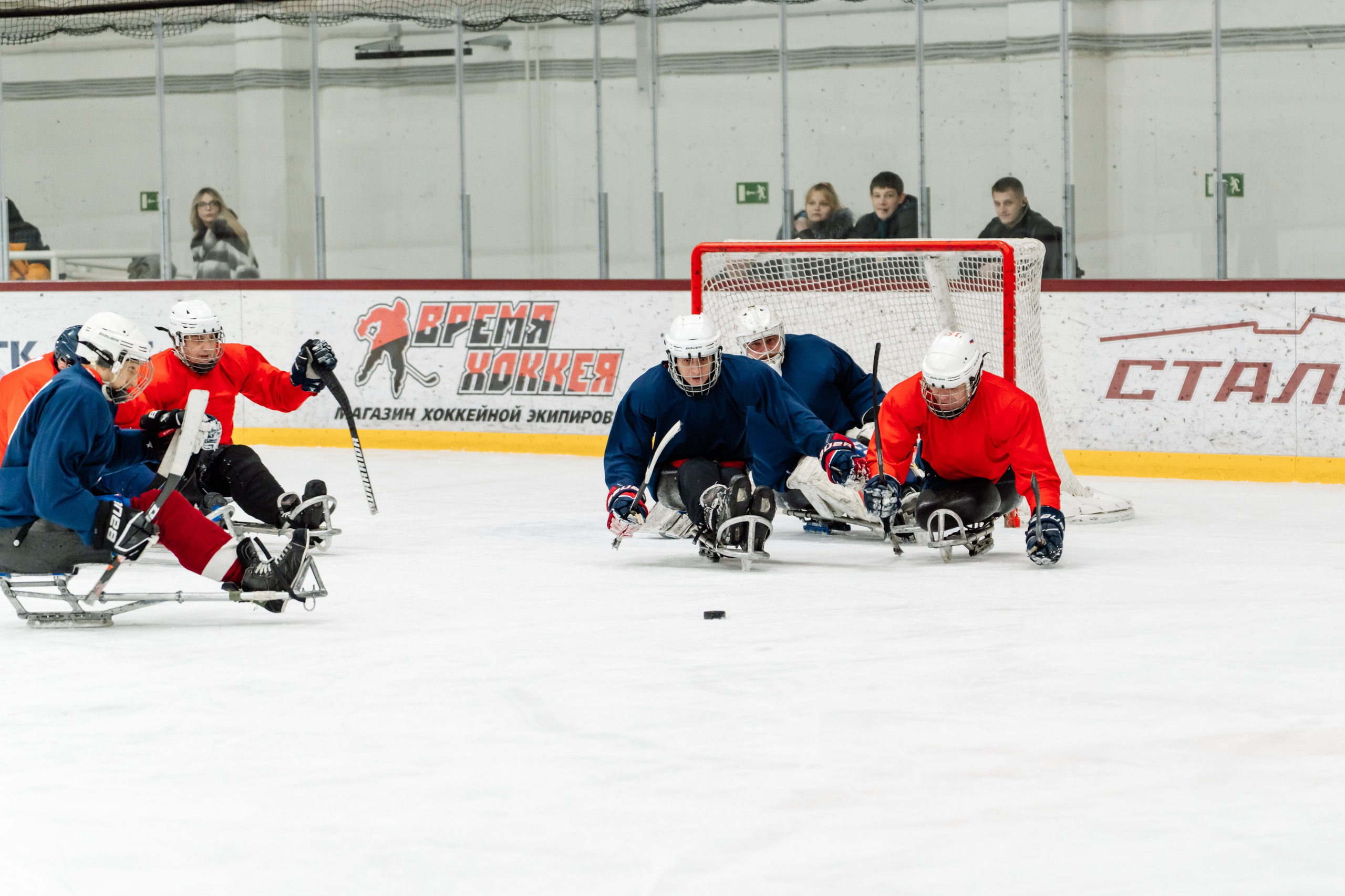 Игра в следж хоккей приуроченная 23.02.26 в арене Сталкер