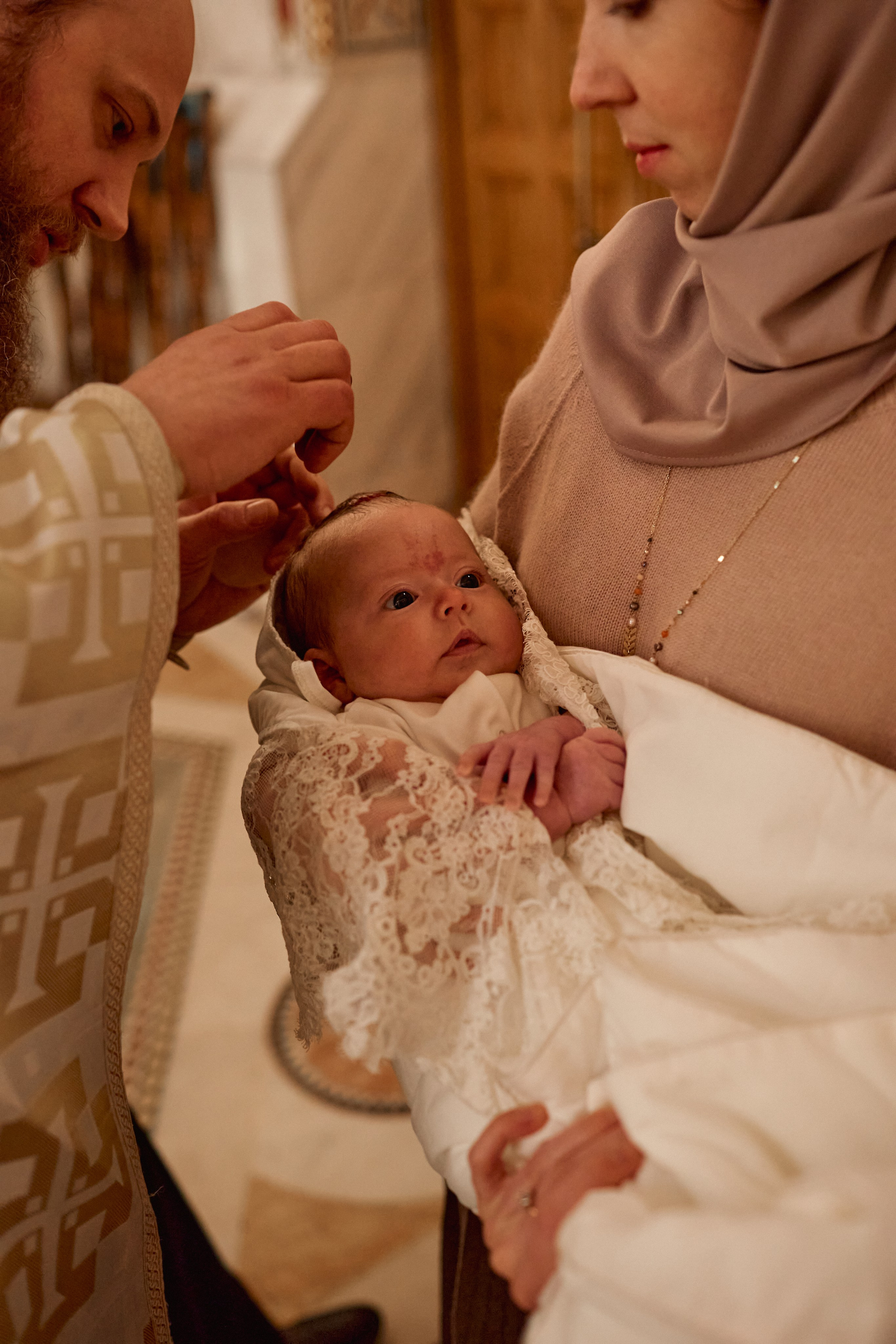 Таинство Крещения. Фотограф Москва|Ясенево Яна Новокрещенных