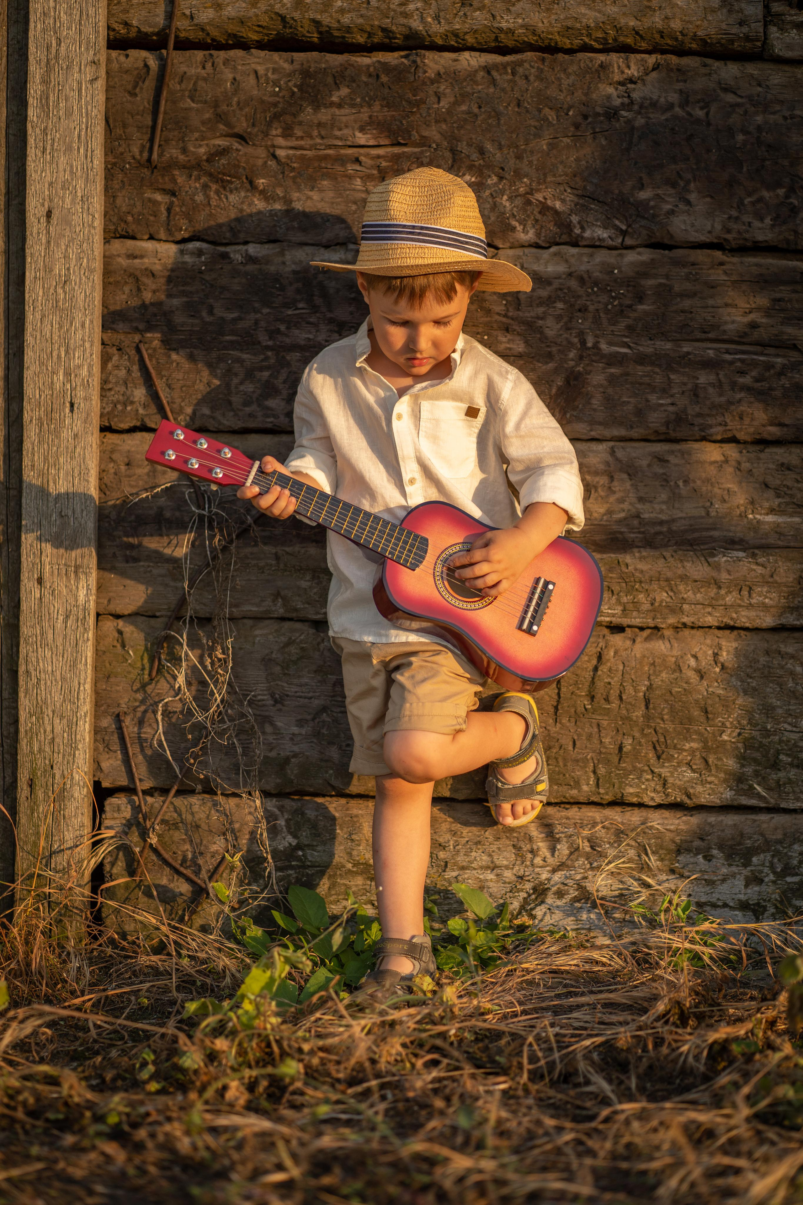Ромашки и гитара. Семейный и детский фотограф Мария Лютикова