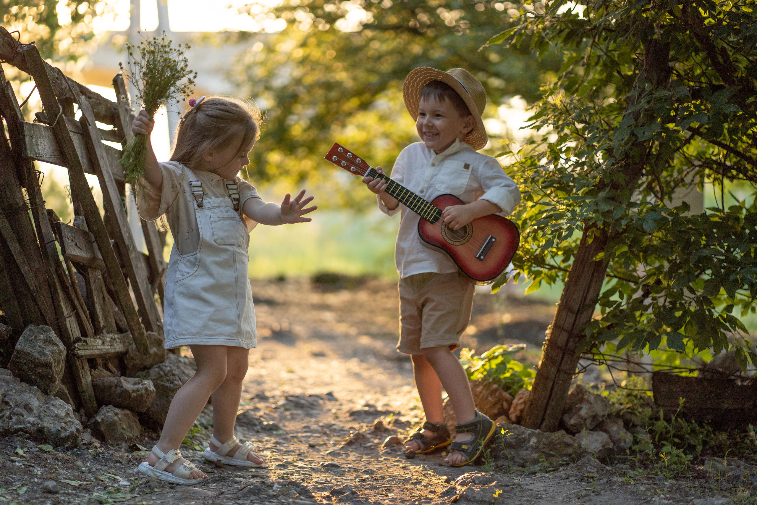 Ромашки и гитара. Семейный и детский фотограф Мария Лютикова