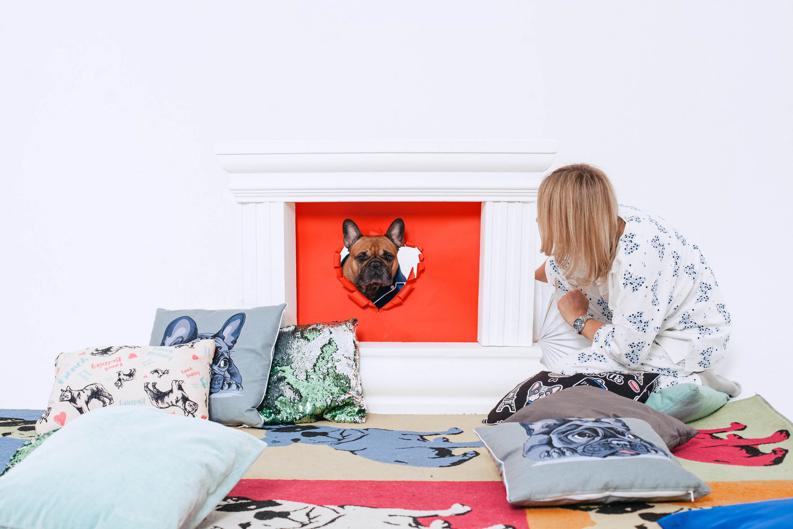 Пижамная вечеринка французских бульдогов и их хозяев. Фотограф-анималист Татьяна Степанова