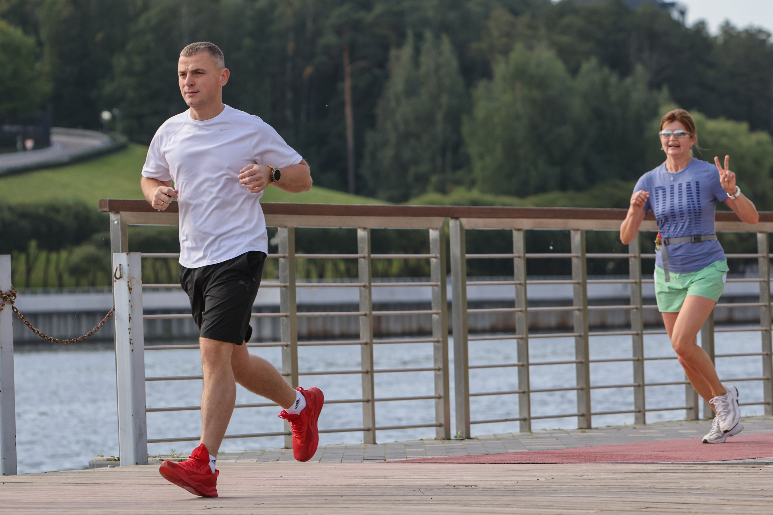 Последний летний старт 5 вёрст Павшинская пойма. Фотограф Сергей Ловкий