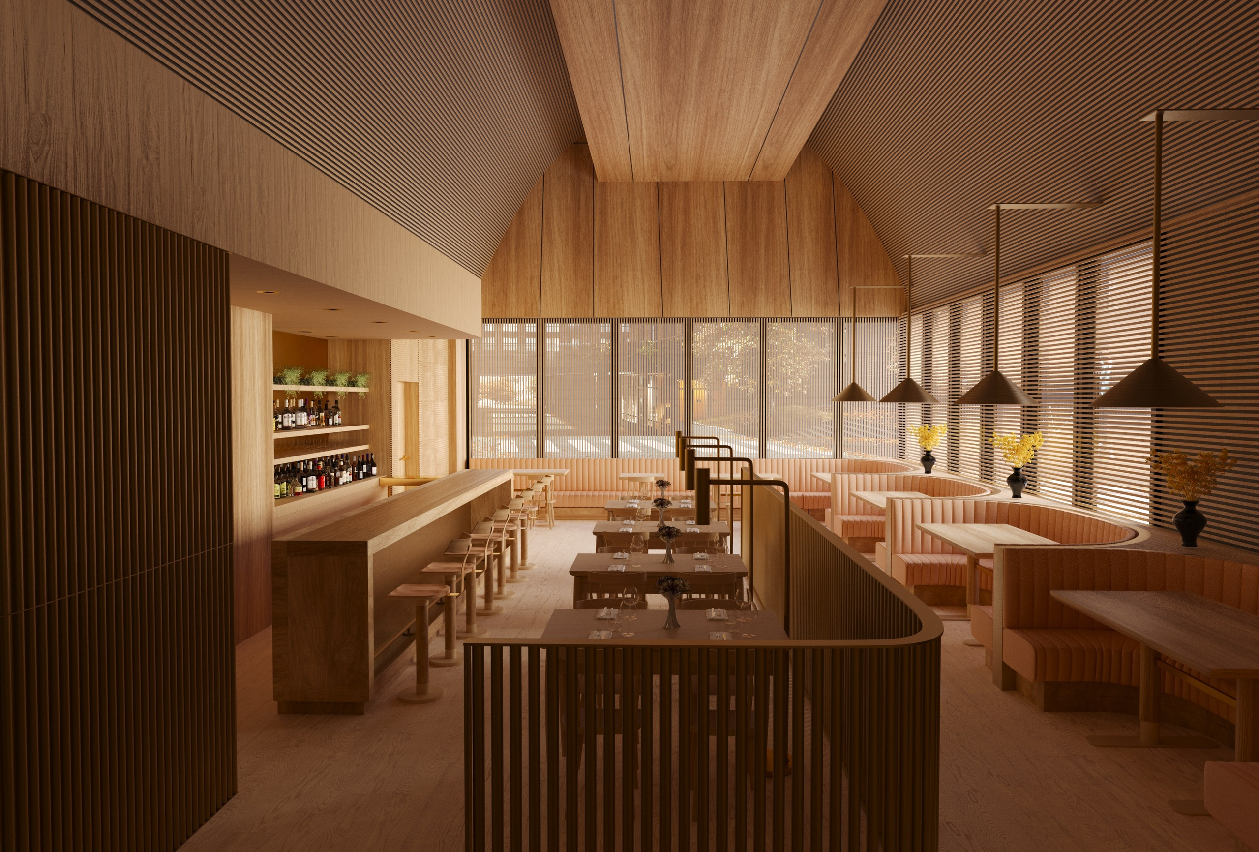 3D визуализация ресторана «Prime Seafood Palace», г. Торонто. 3D визуализатор Ольга Доценко