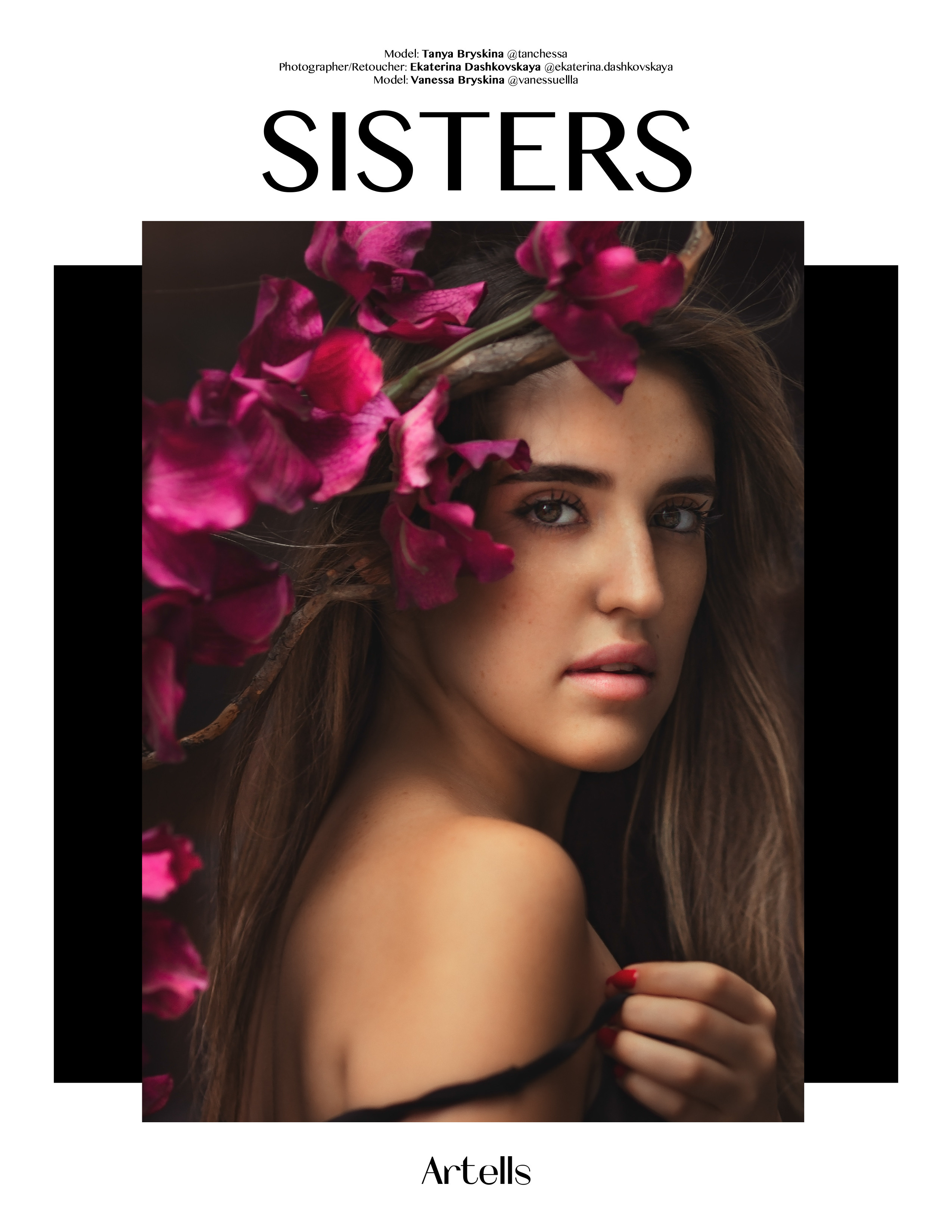 “Sisters” for Artells magazine (COVER). Family and Women’s Photographer| Texas | Dashkovskaya Ekaterina