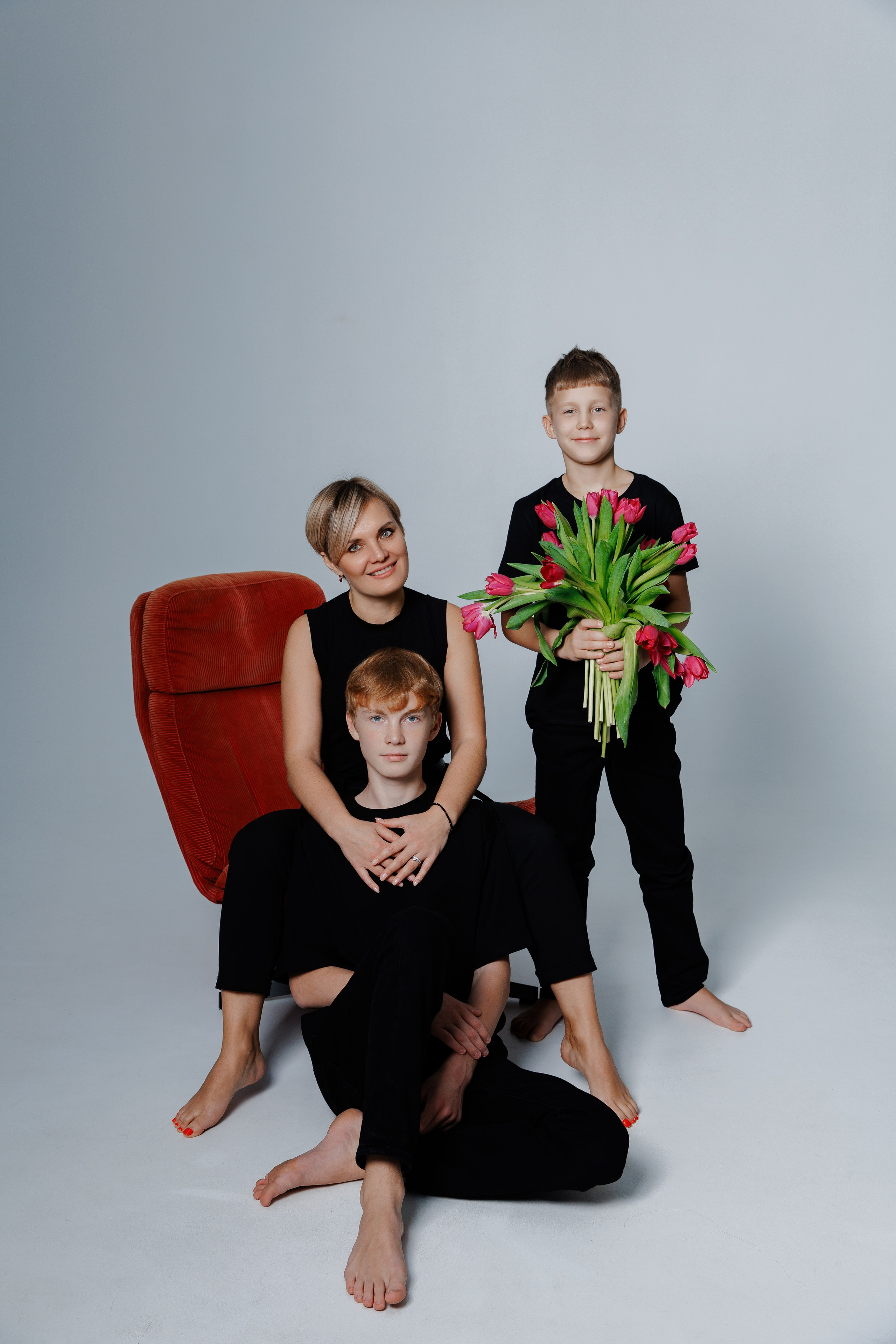 Семейная фотосессия Елена с сыновьями. Фотограф Александра Сыщенко