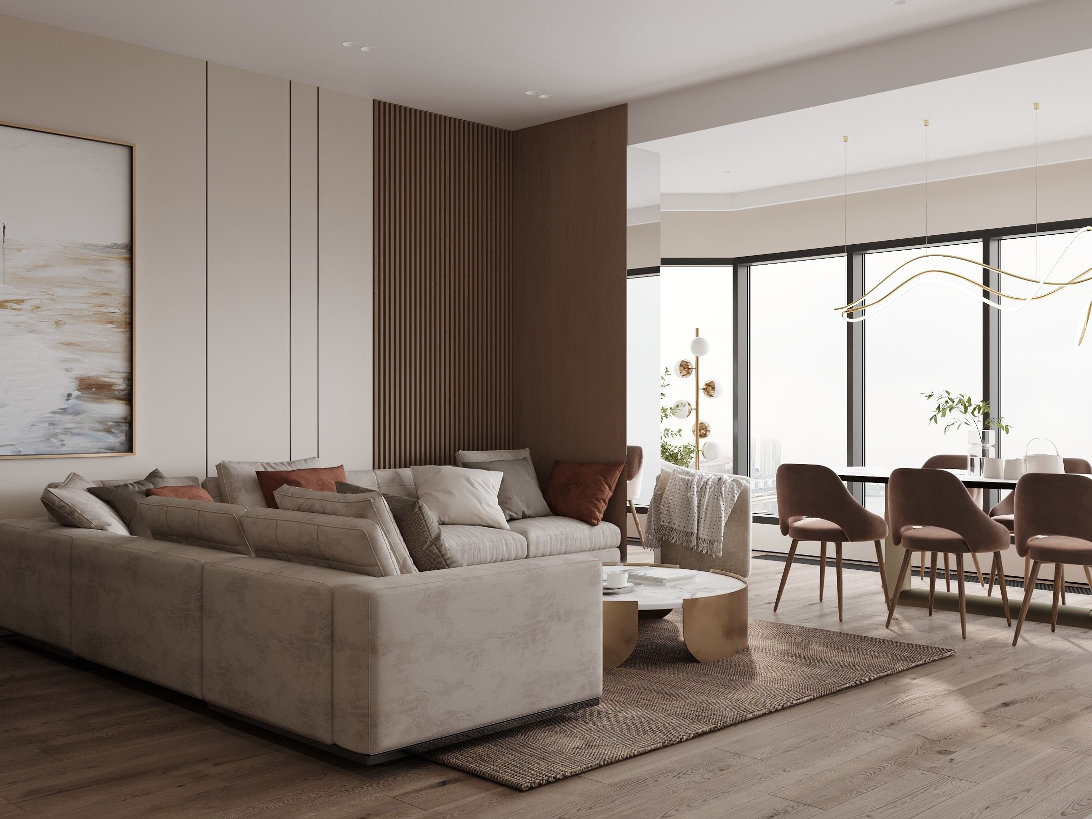 ЖК Аквамарин 112.6 кв.м. Дизайнер интерьера и 3D визуализатор Ванчугова Ольга