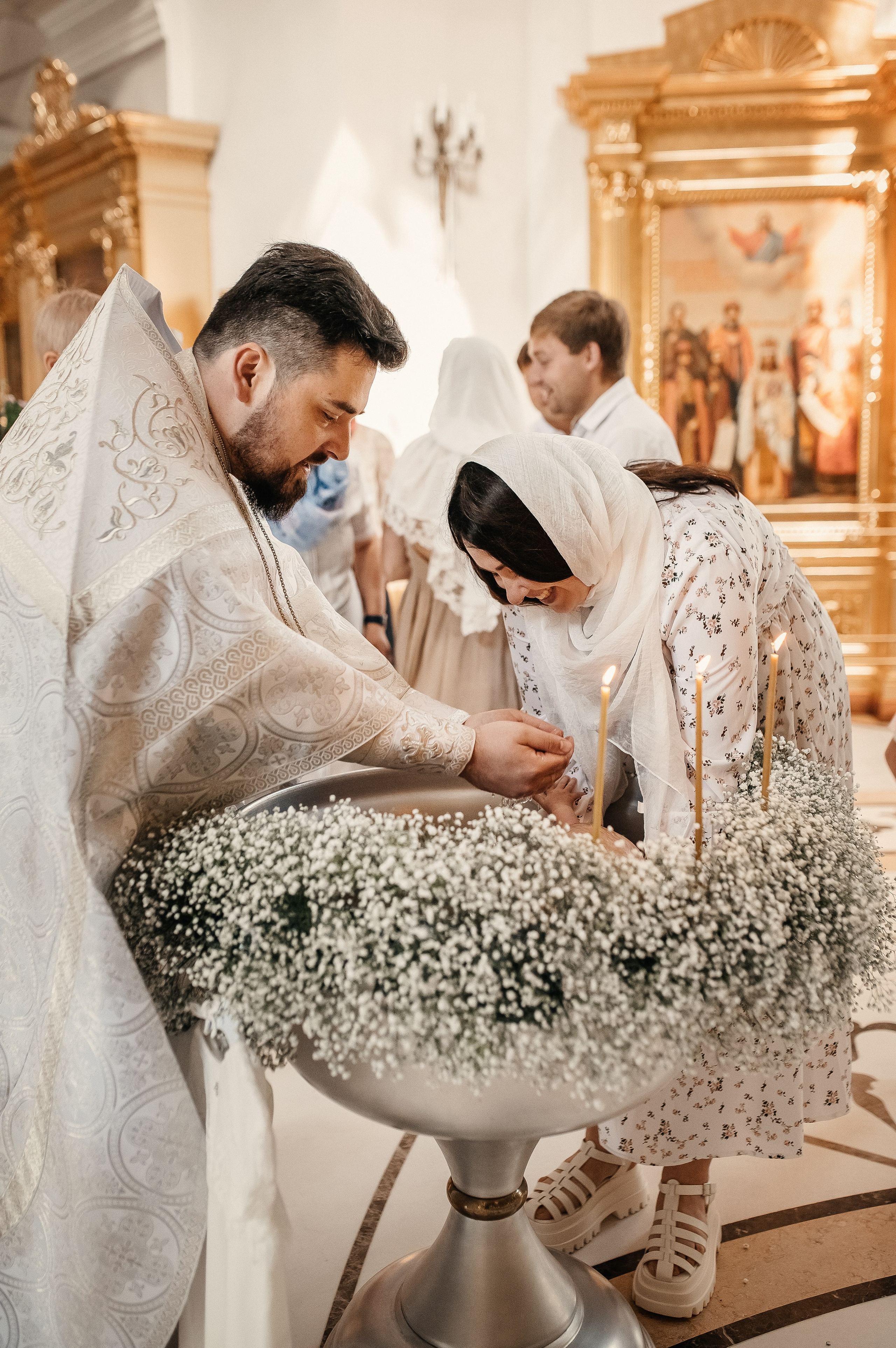 Крестины Ирины //// Храм святых апостолов Петра и Павла. Семейный и детский фотограф в Туле