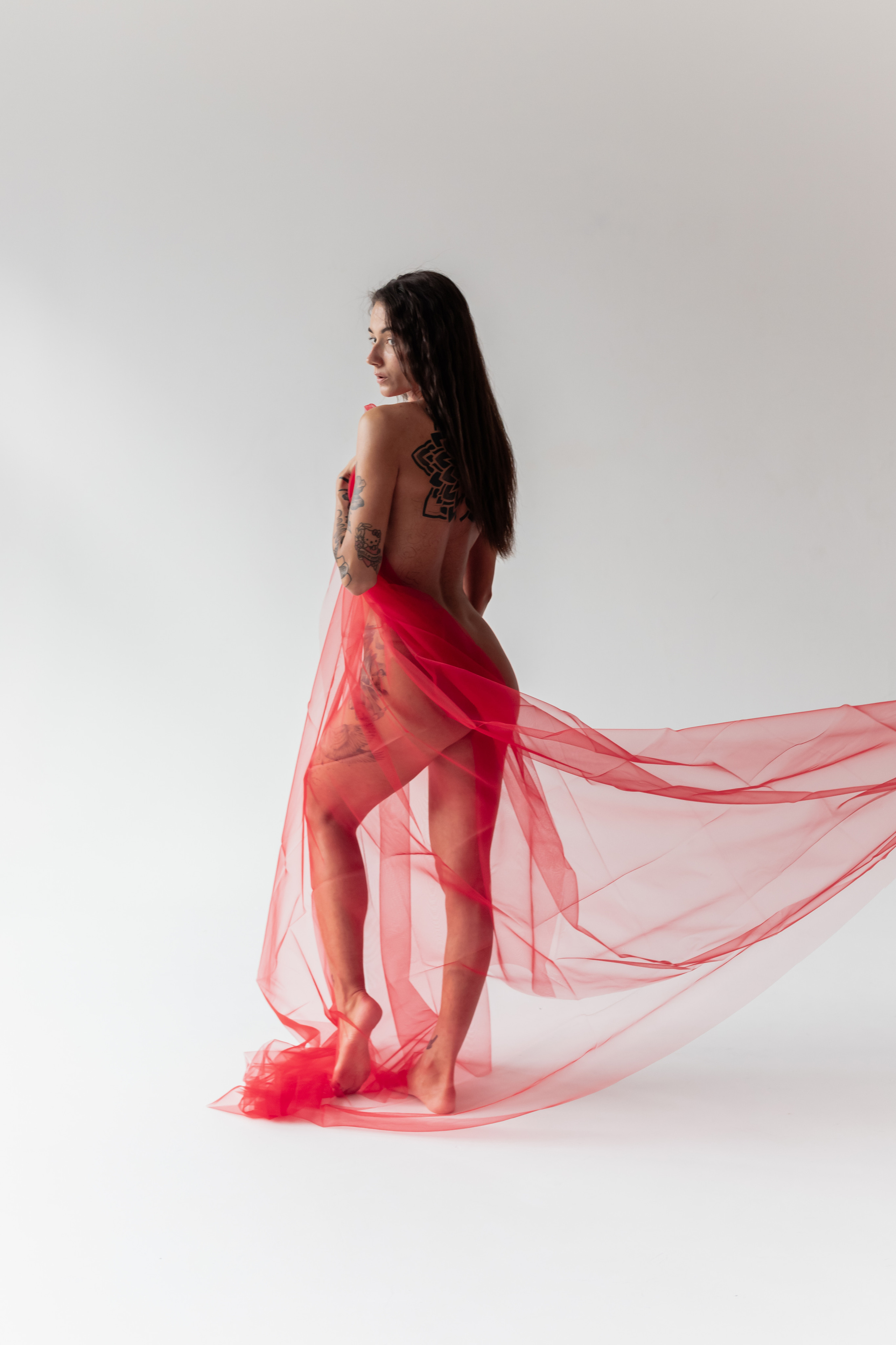 Съёмка Ню с тканями. Главная