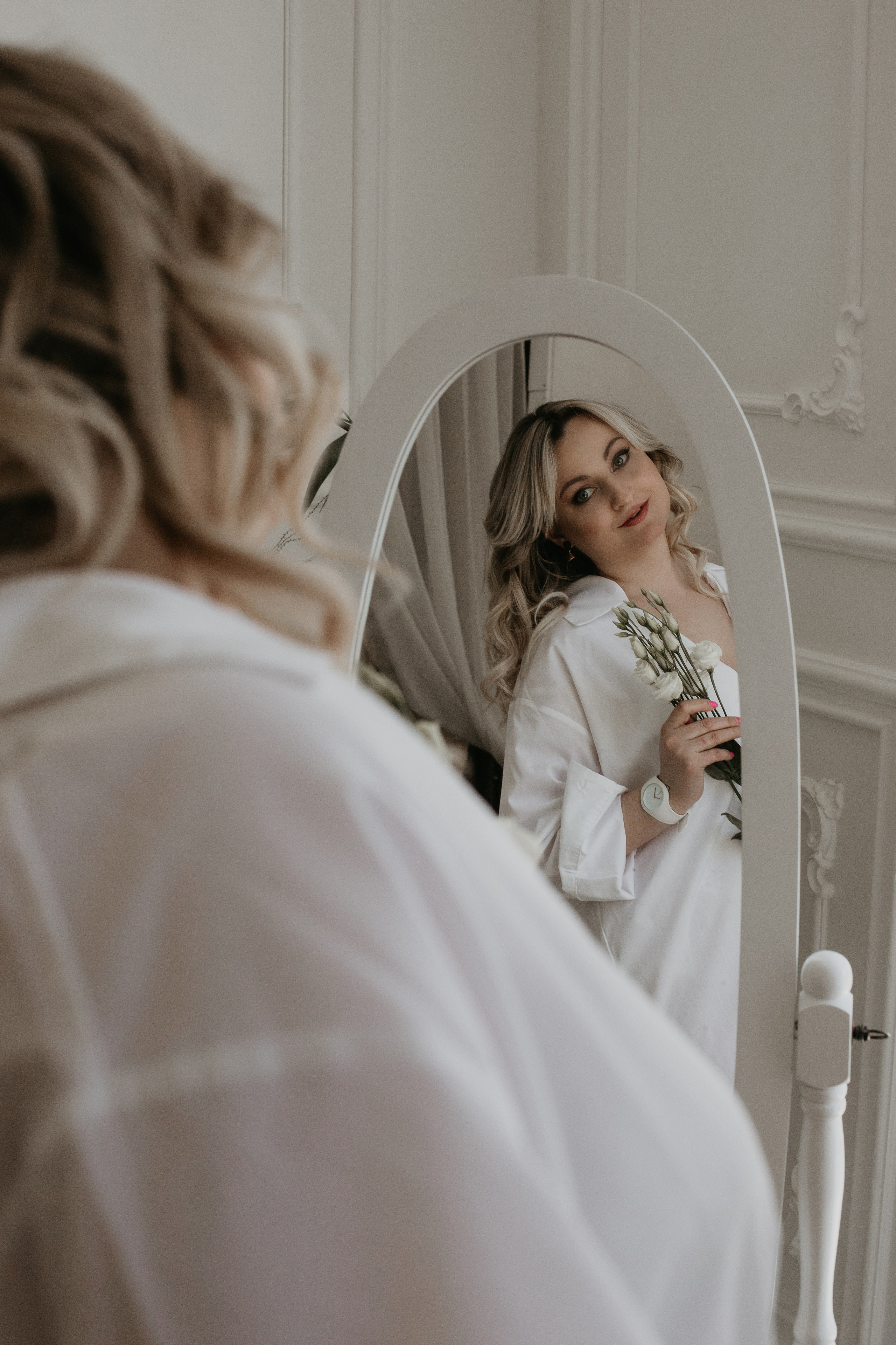 Съёмка с живыми цветами. Главная