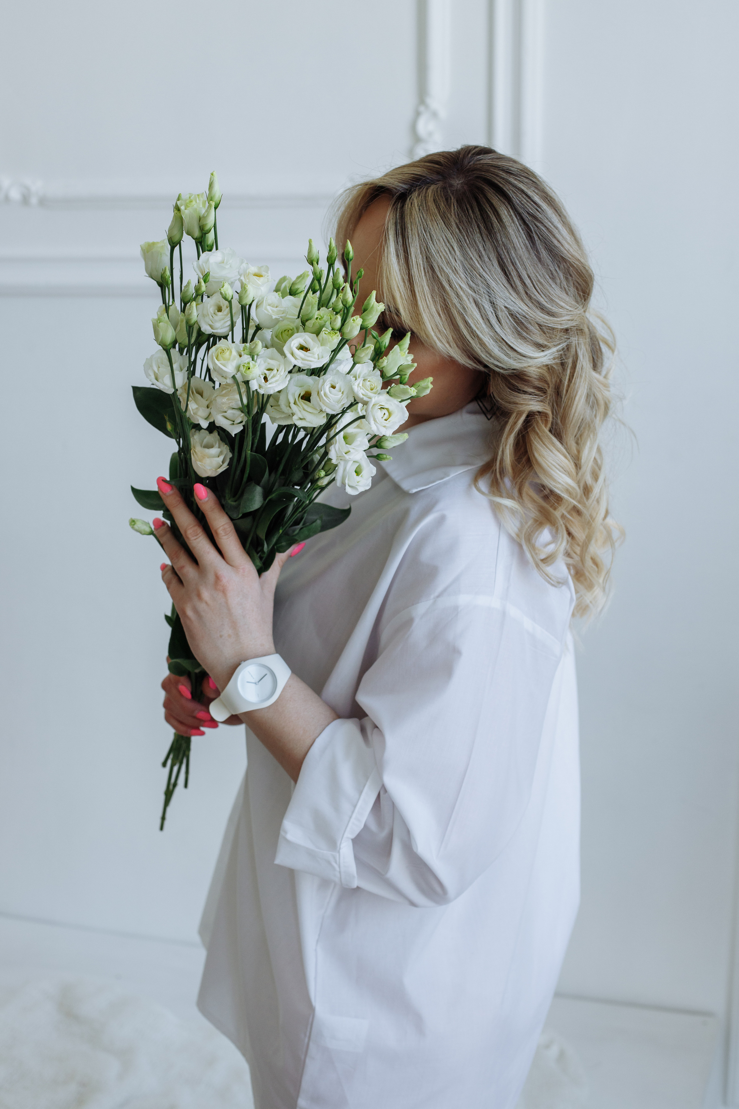 Съёмка с живыми цветами. Главная