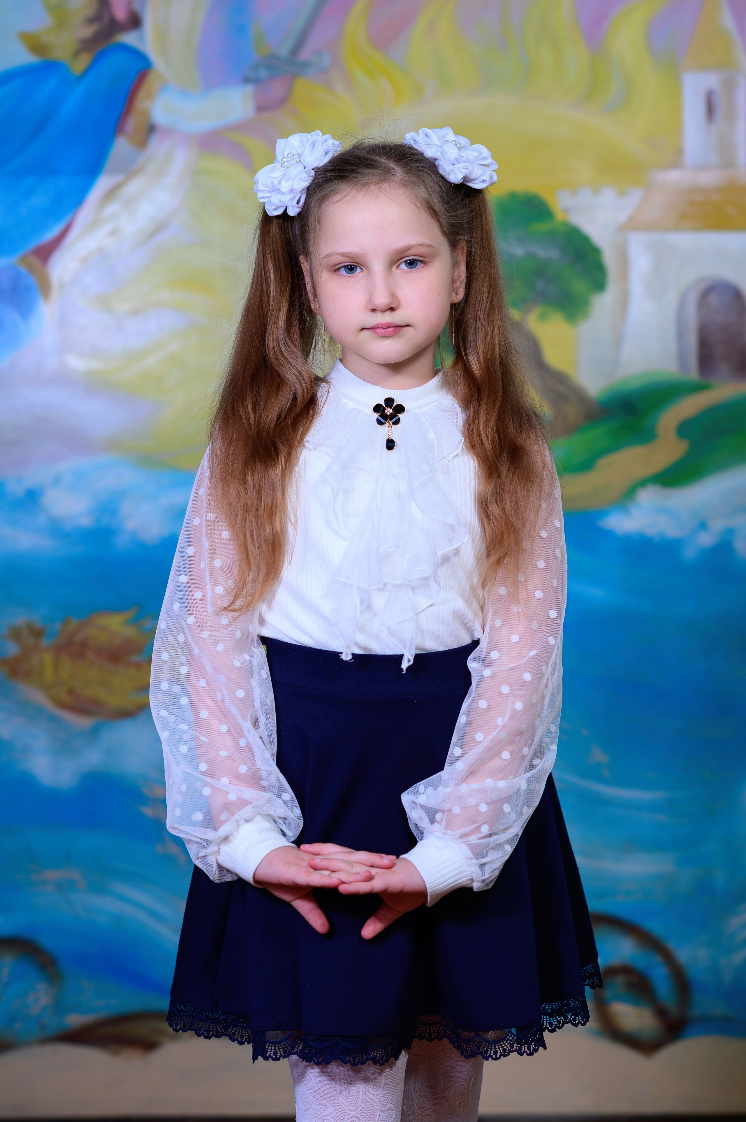 Портрет и общая фотография класса. Выпускной школьный альбом в Москве / Школьный фотограф Юлия Михайленко