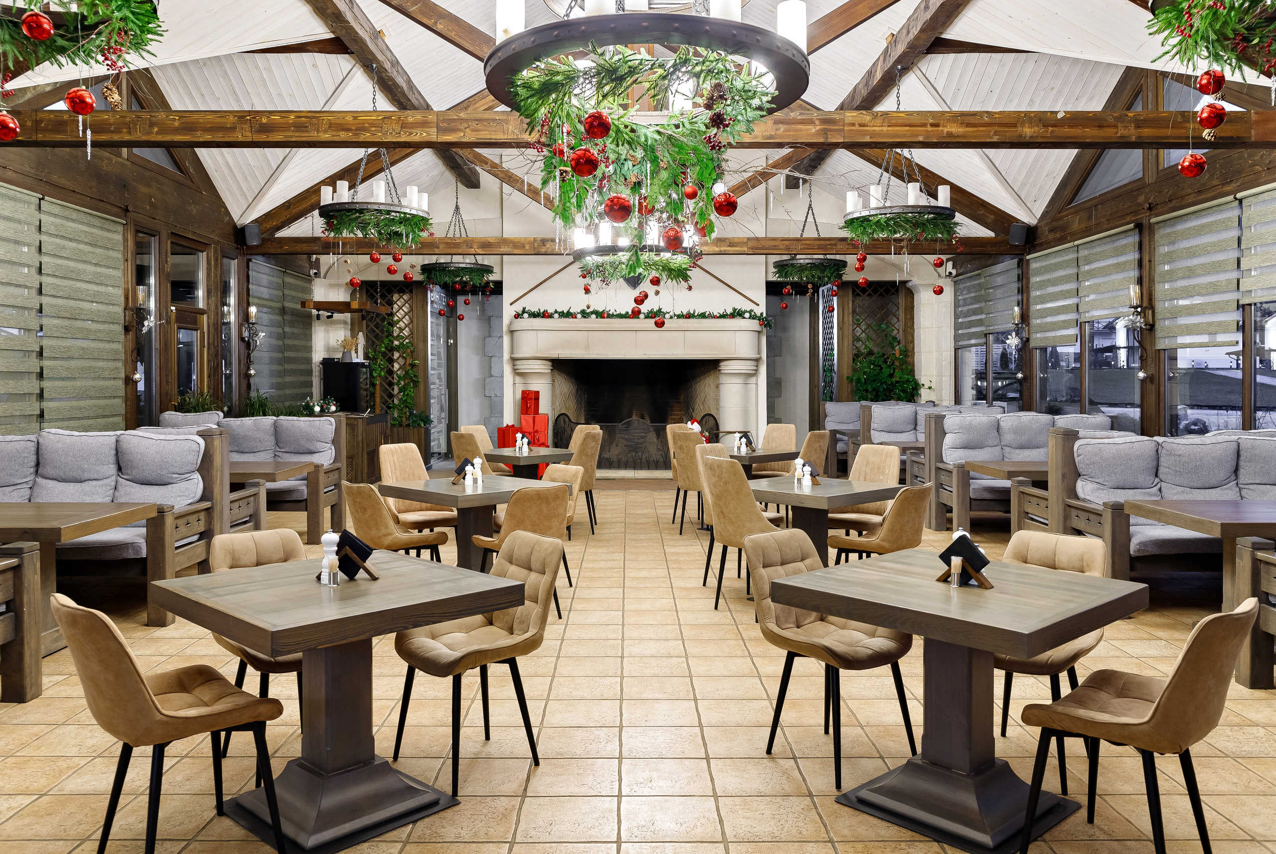 Парк-отель «Орлиное гнездо». Ресторан «Уха» Новогодний. п. Горячий Ключ. Интерьерный фотограф в Краснодарском крае Светлана Шурлова