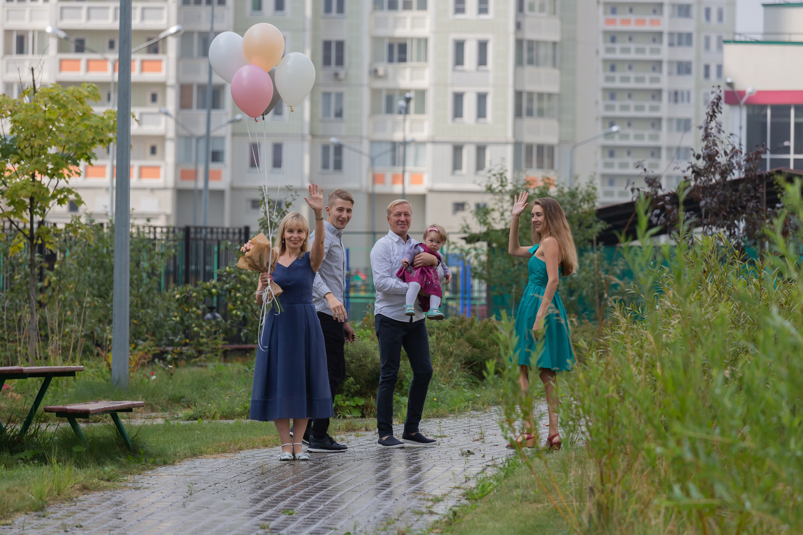 Семейная фотосессия в день рождения