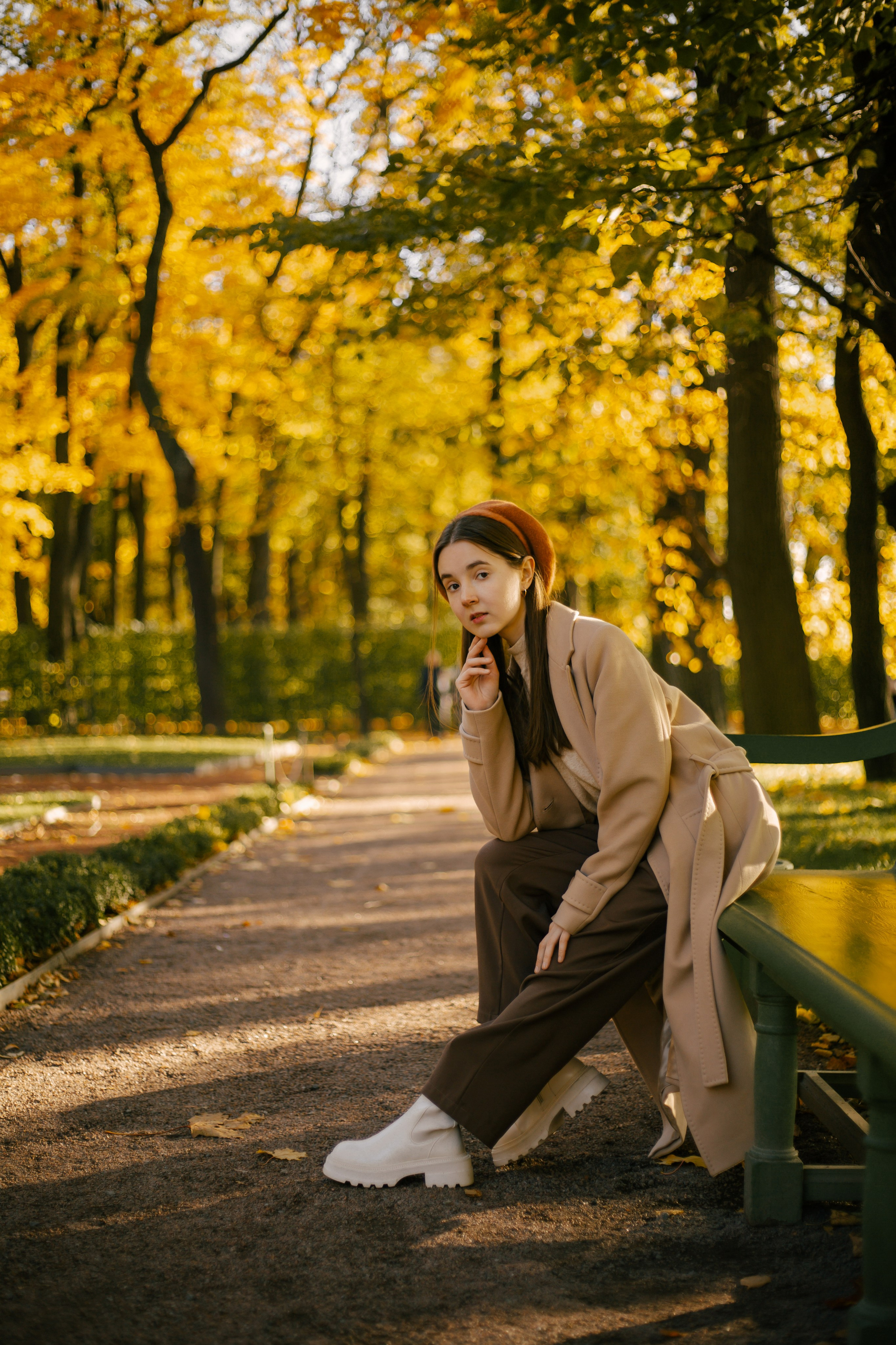 Осенью в Летнем саду. Свадебный и женский фотограф в Санкт-Петербурге Муртеева Екатерина