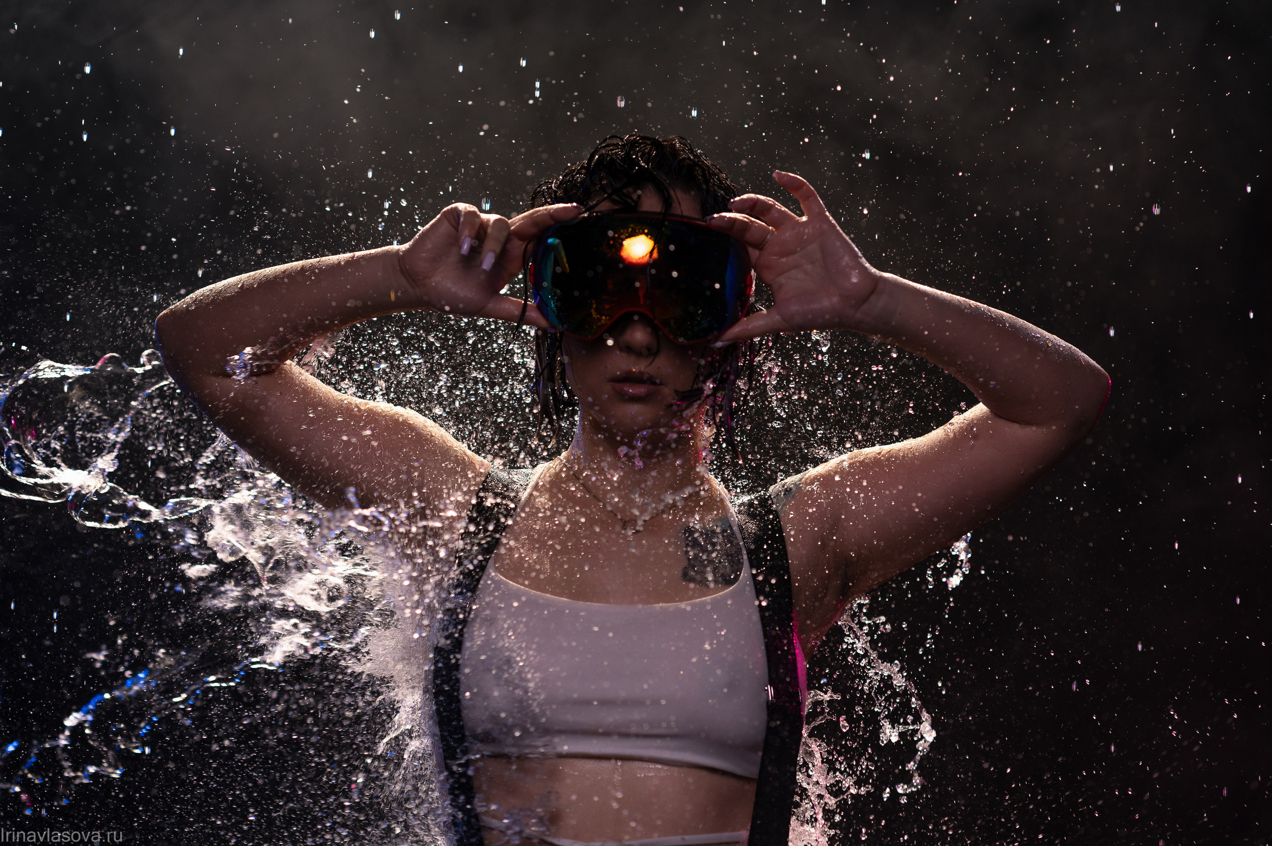 фотосессия с брызгами воды