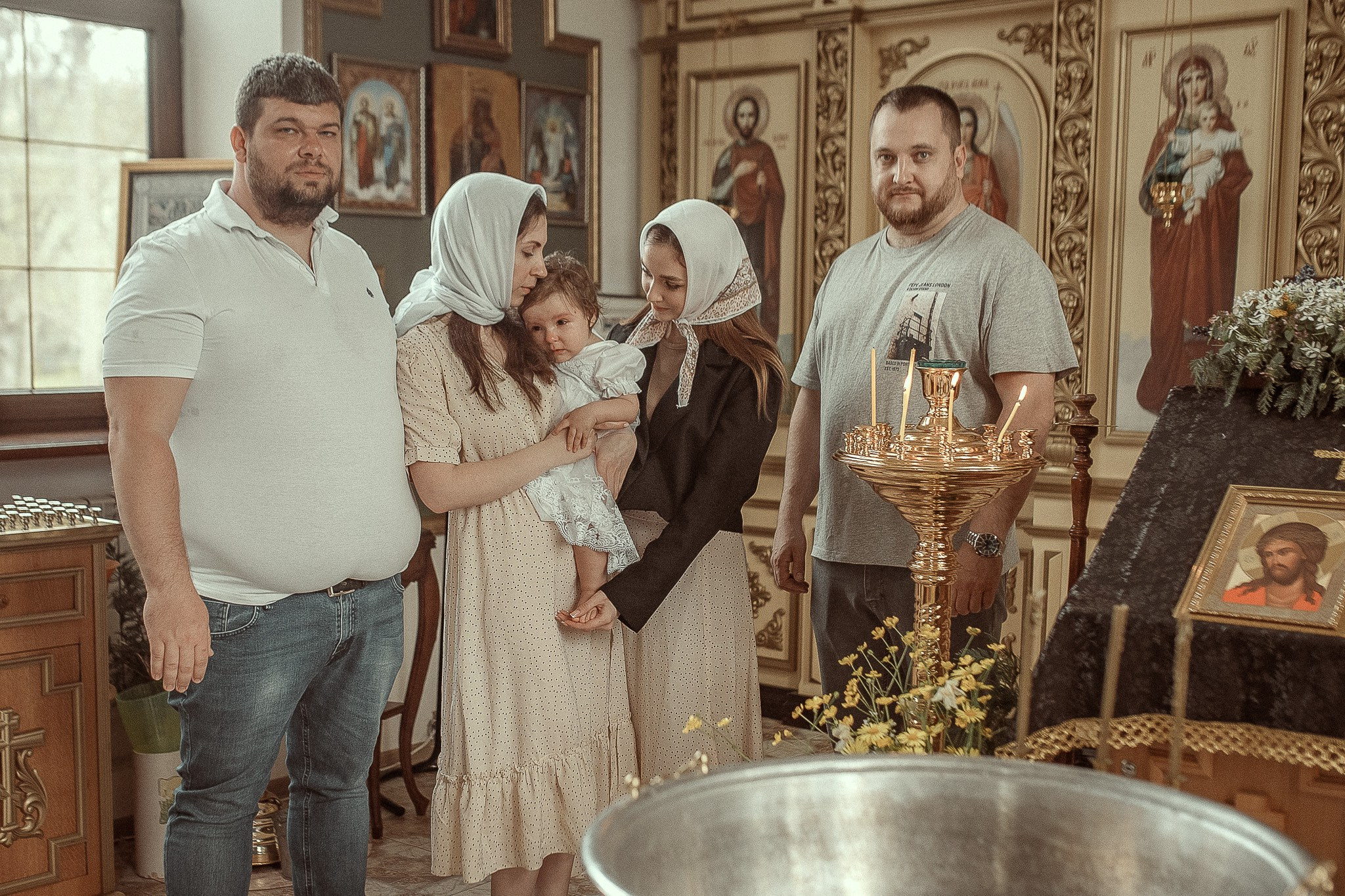Таинство Крещения Полины. 15.04.2024. Детский семейный фотограф в Абинске