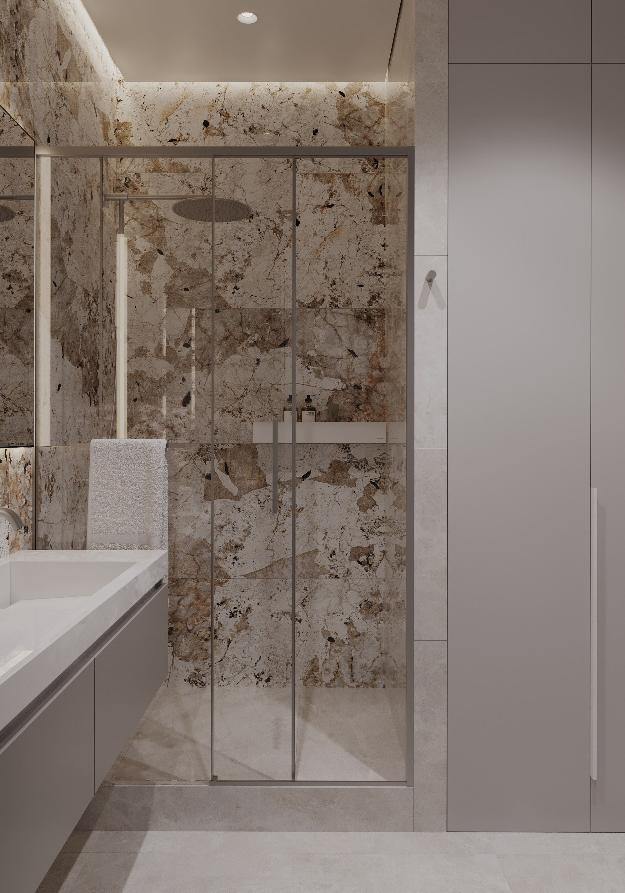 ЖК Море 52.5 кв.м. Дизайн интерьера, 3D-визуализация Владивосток