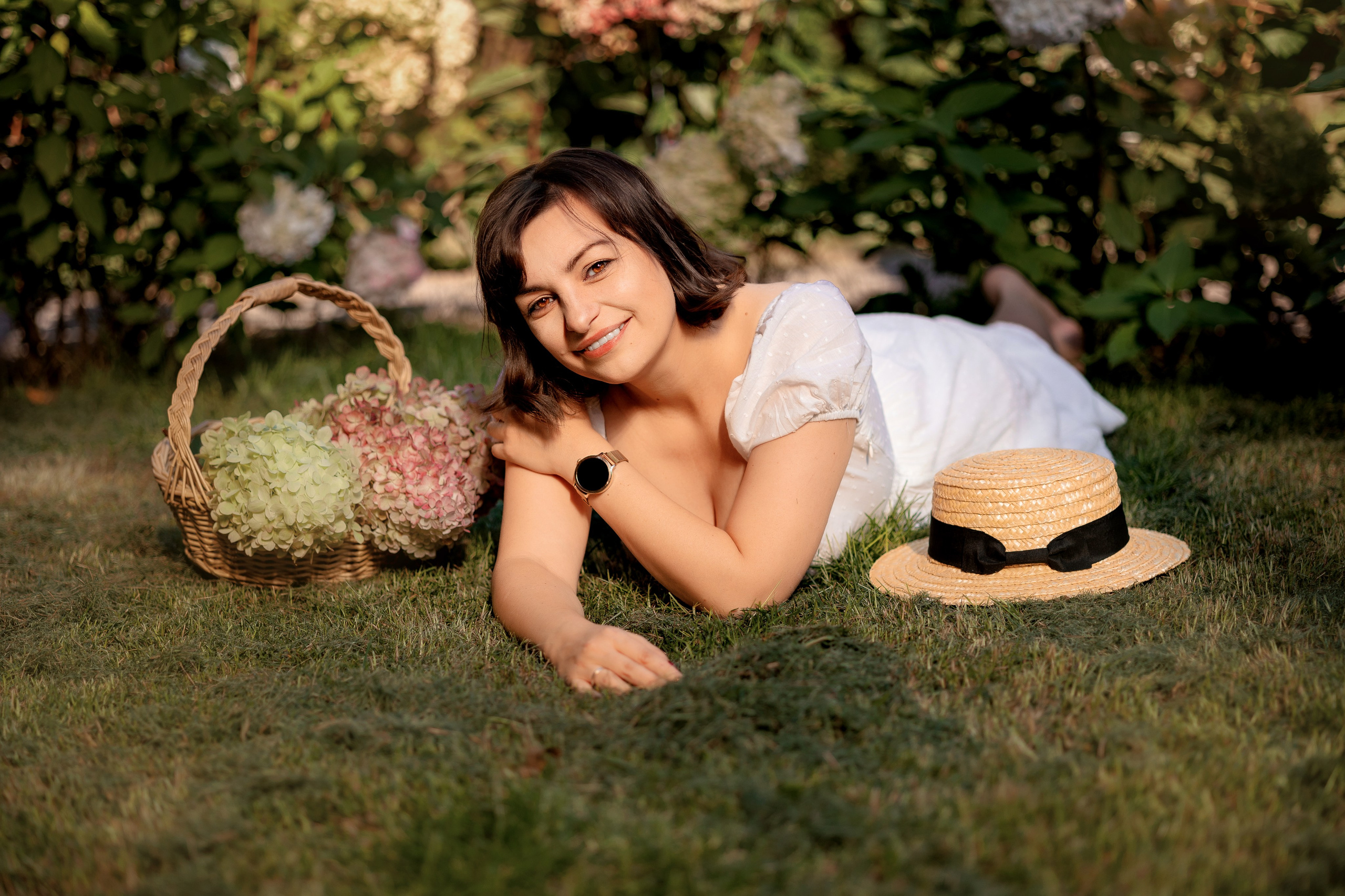 В саду гортензий. Выпускные альбомы. Школьный и семейный фотограф Виктория Игнатьева