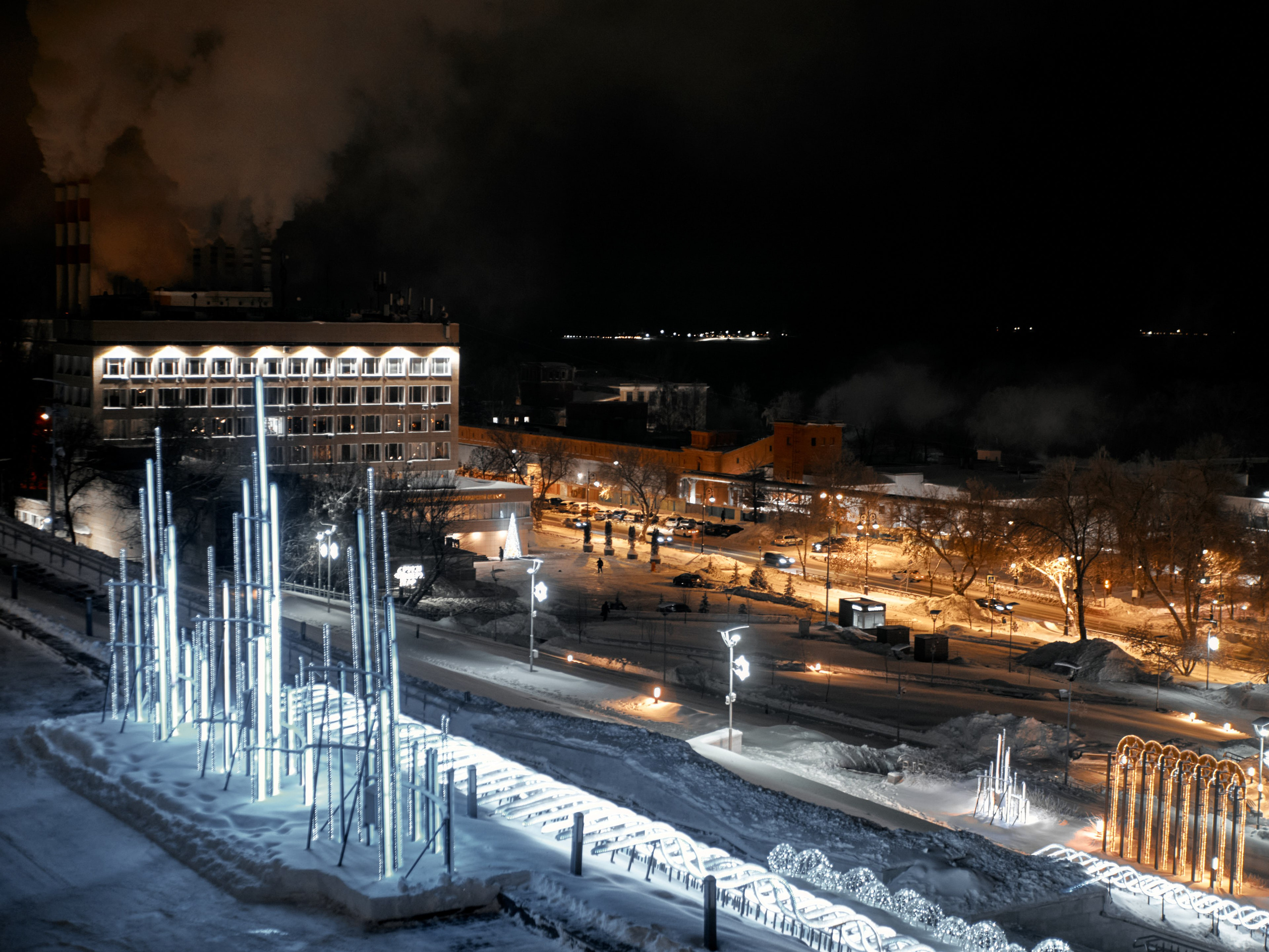 Новогодние виды Самары