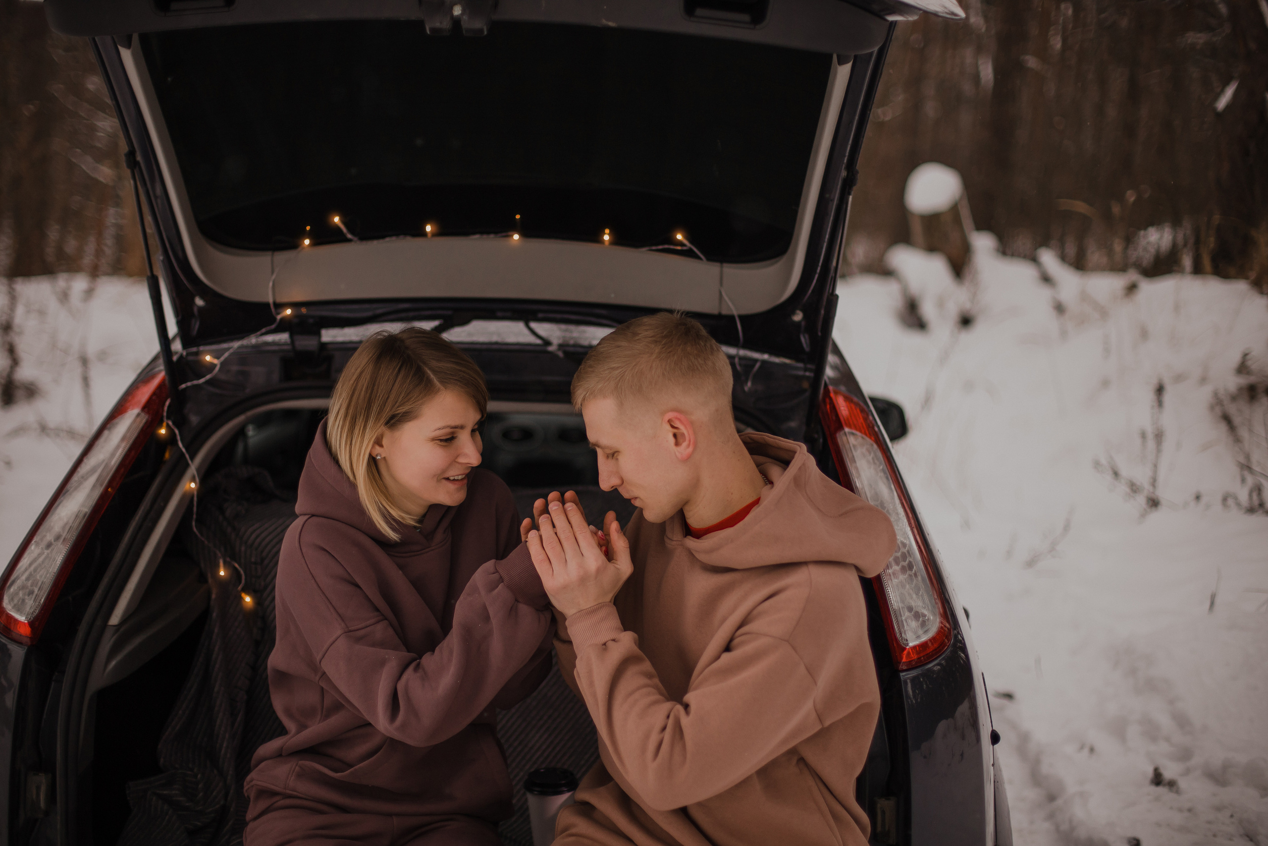 Зимняя история (2022). Свадебный и семейный фотограф в Москве Яна Шувалова