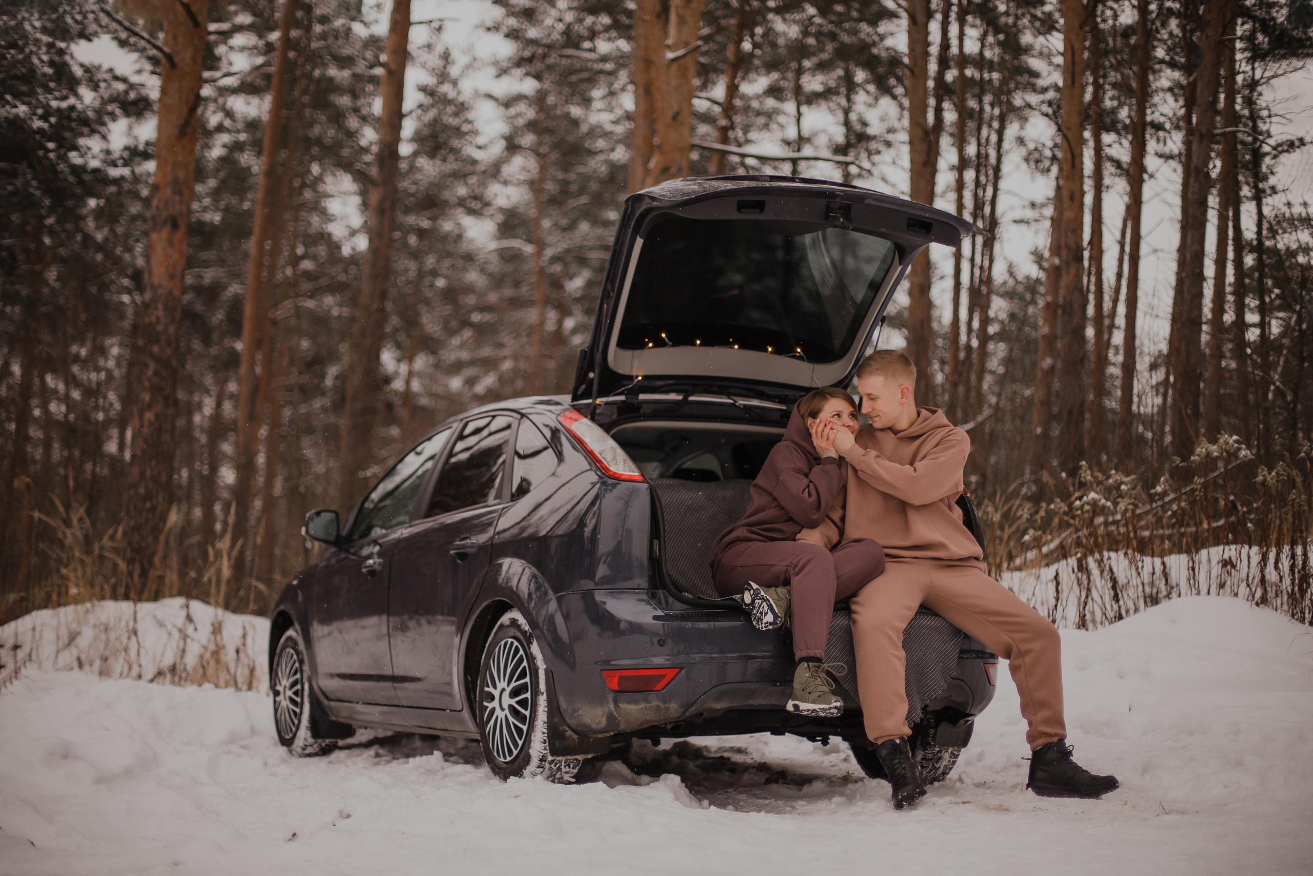 Зимняя история (2022). Свадебный и семейный фотограф в Москве Яна Шувалова