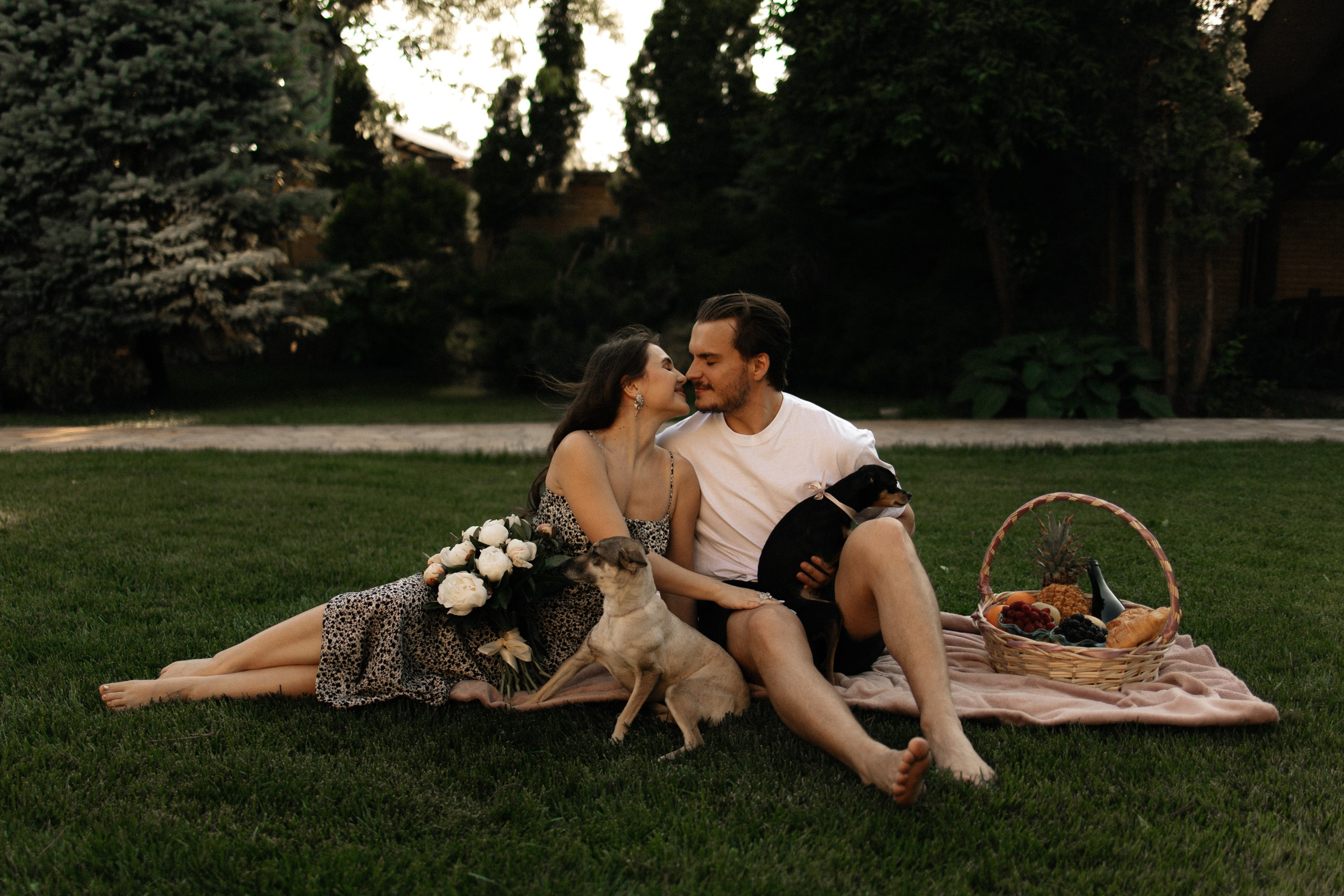 Love story с собачками. Семейный фотограф в Краснодаре Храмова Анна