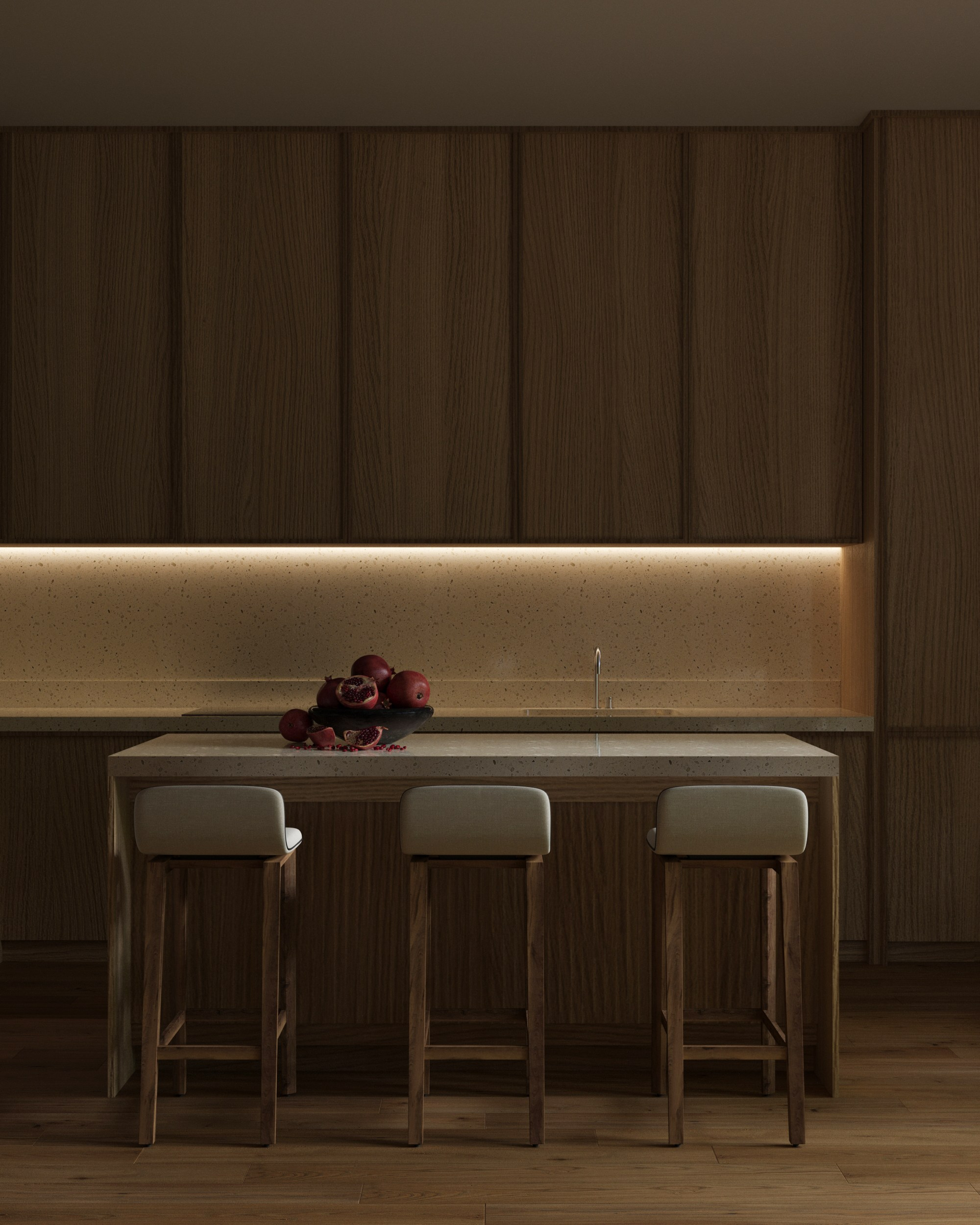 Bedroom Japandi. 3d визуализация интерьеров в Калининграде Раскопа Александра