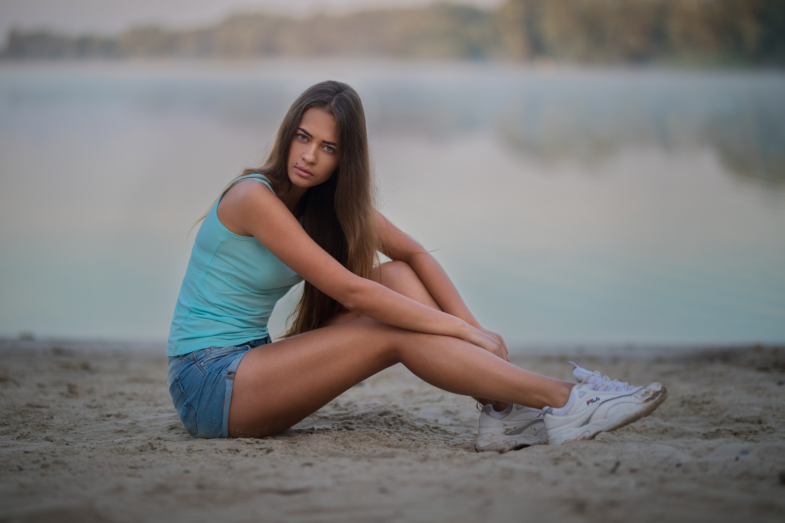 Фотосет с Ольгой на берегу озера для «себя»