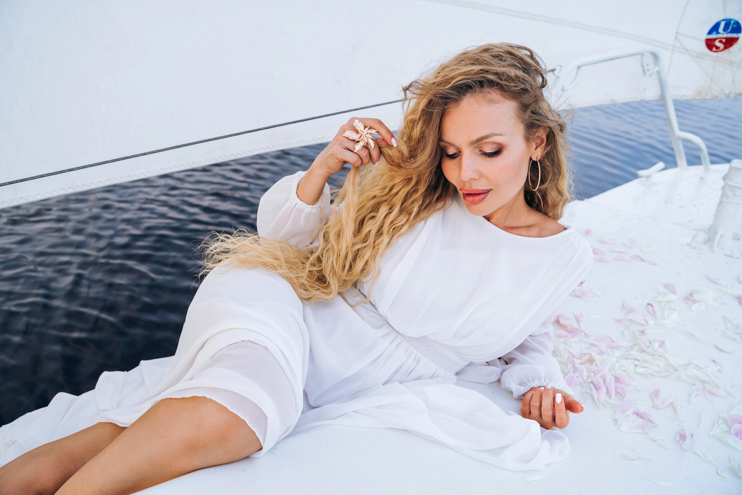 Фотосессия на яхте, Тюмень. Яна Жуковская, фотограф Тюмень