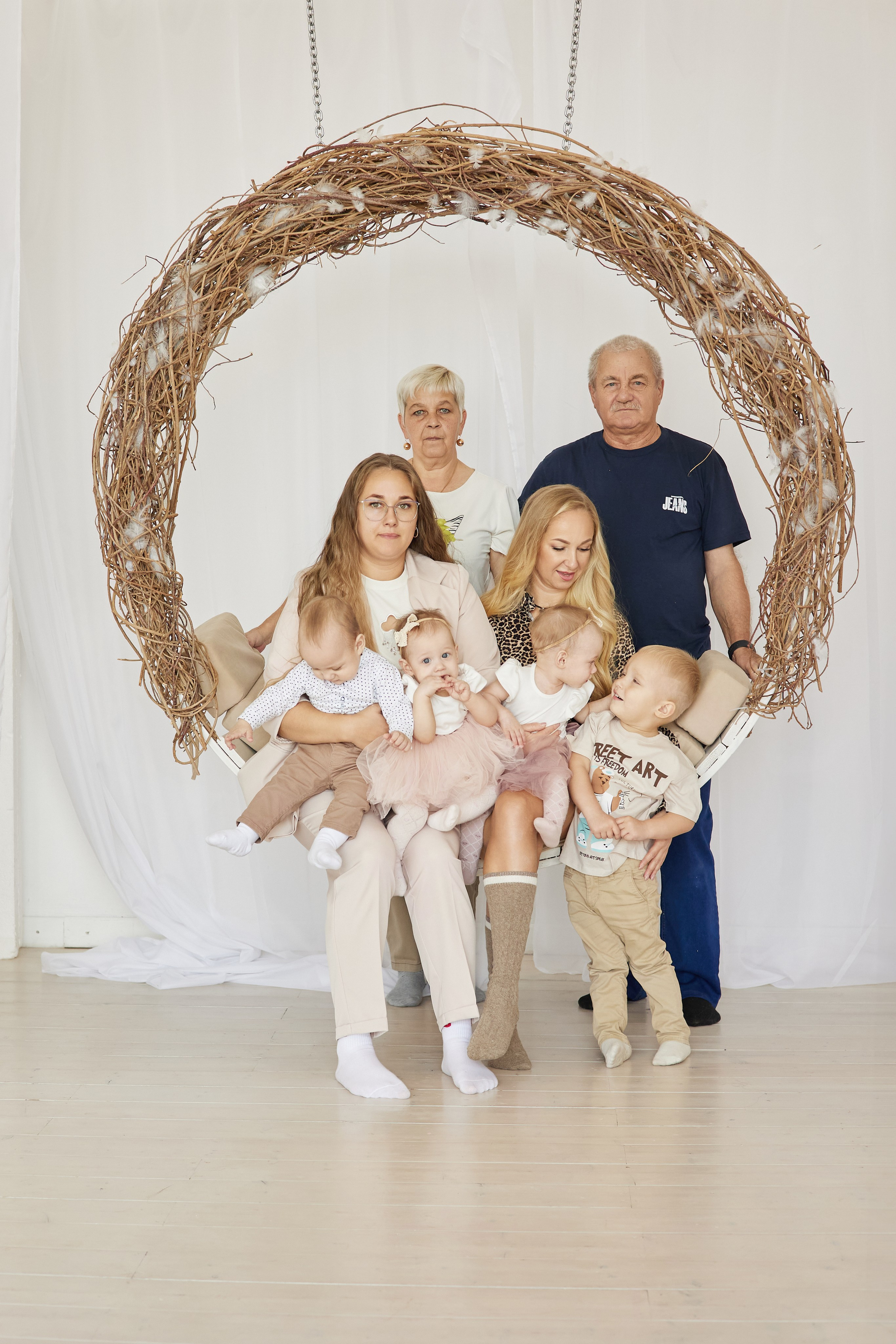 Тройняшки. Фотограф женского портрета, беременности и материнства Харькова Елена