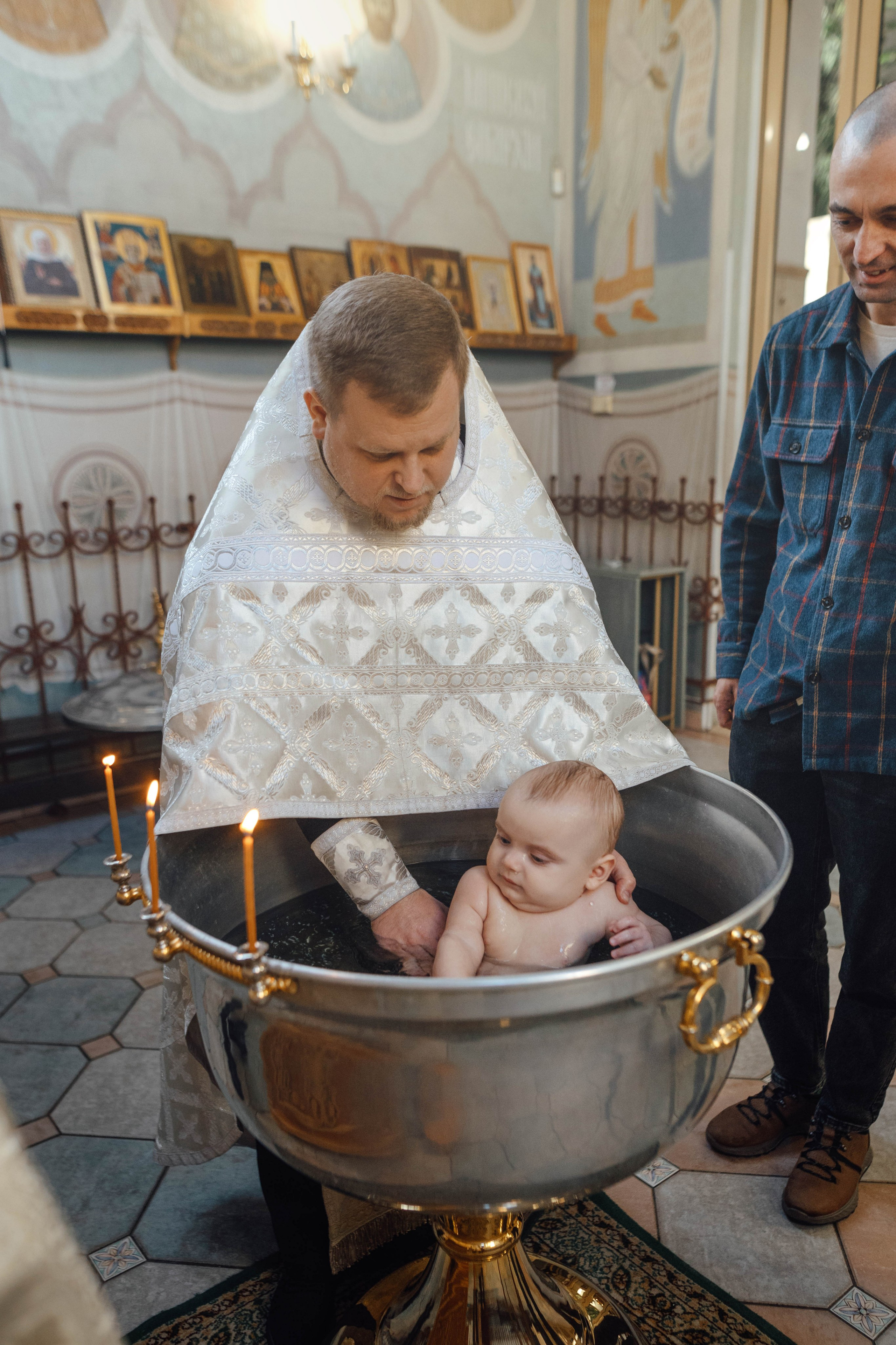 Крещение Александра, храм Иова Многострадального (Дом Милосердия), Минск, январь 2026